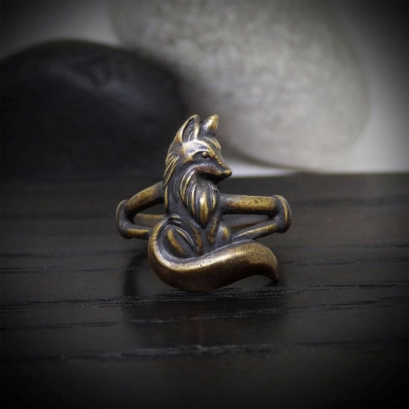 Designer × Japanese Brand × Vintage Fox Copper Ring Men's Women's Ring Size ONE SIZE - 2 Thumbnail