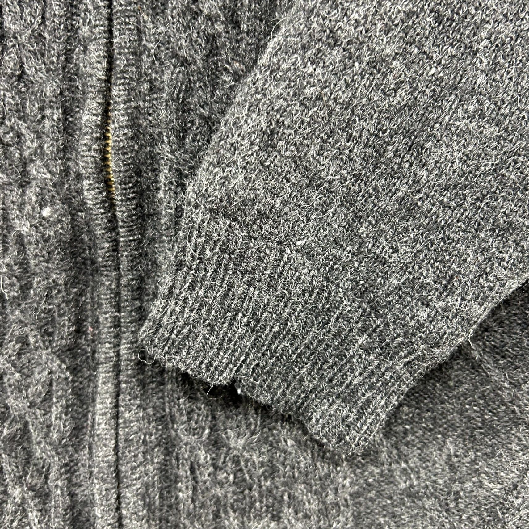 Vintage Carraig Donn Sweater Mens L Grey Full Zip Cable Knit Fisherman Knit Wool Crew Neck Pullover 1/4 Zip Casual Winter Fall Spring Vintage No? Size US L / EU 52-54 / 3 - 6 Thumbnail