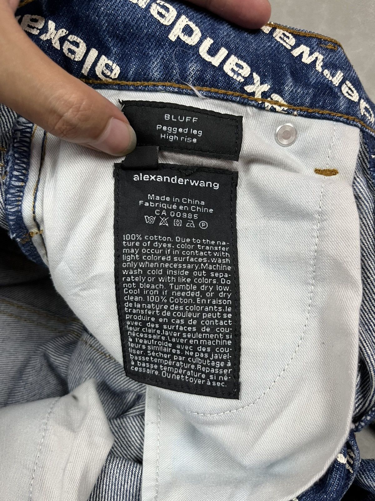 Alexander Wang Alexander wang overprint denim pants Size US 26 / EU 42 - 13 Thumbnail