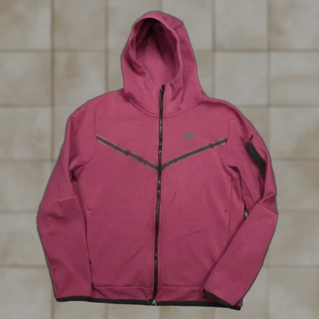 Nike Nike Hoodie Men M Rosewood Black Sportswear Full Zip Hooded Pockets Size US M / EU 48-50 / 2 - 1 Thumbnail