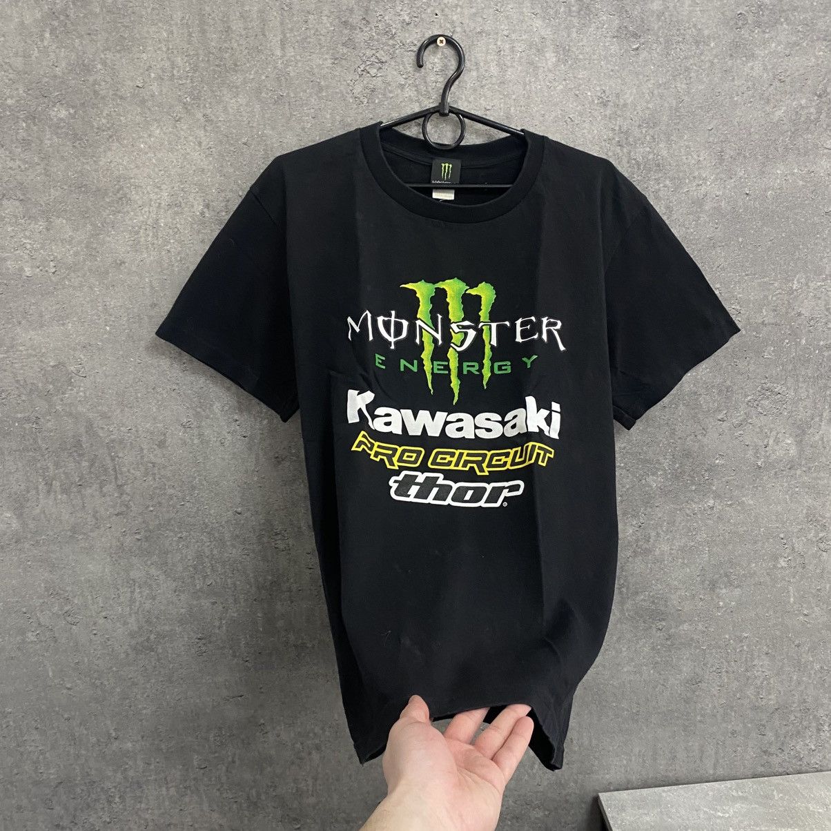 Vintage Vintage Kawasaki Monster Energy Racing Big Logo T-Shirt Size US L / EU 52-54 / 3 - 3 Thumbnail