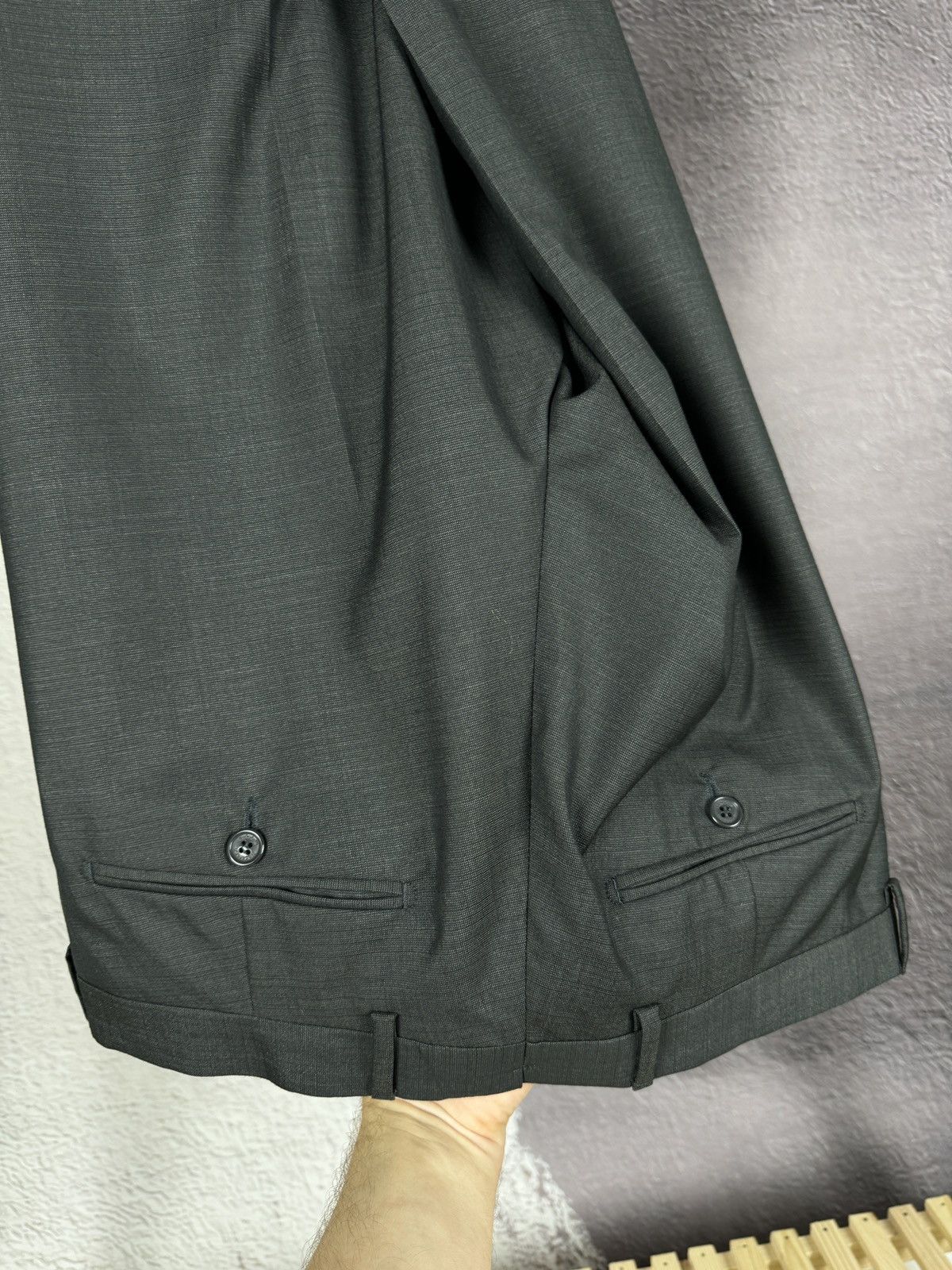 Nazareno Gabrielli BNWT Nazareno Gabrielli 2 pcs Panda grey 2 button wool suit Size 44R - 19 Thumbnail