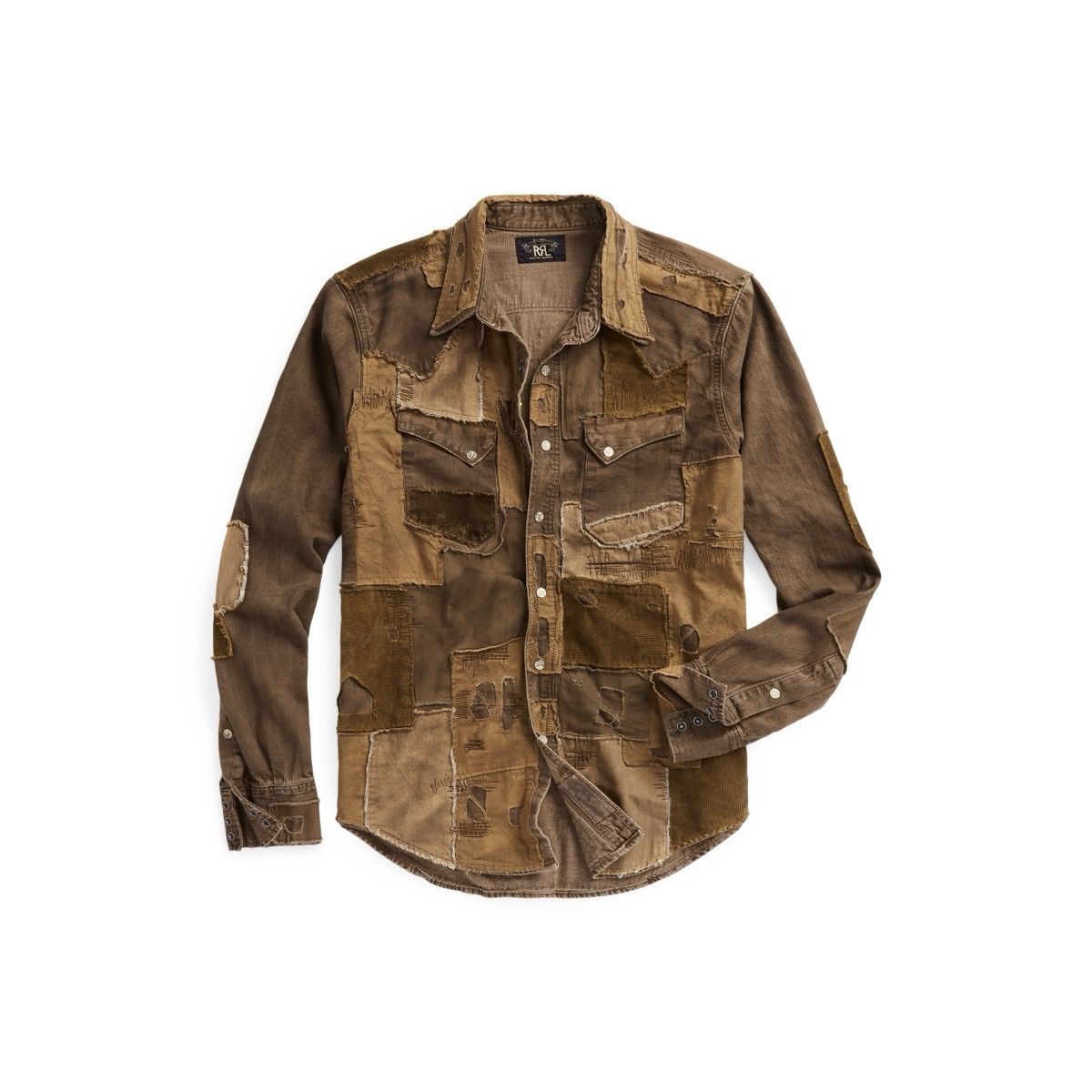 RRL Double RL Ralph Lauren patchwork shirt western
