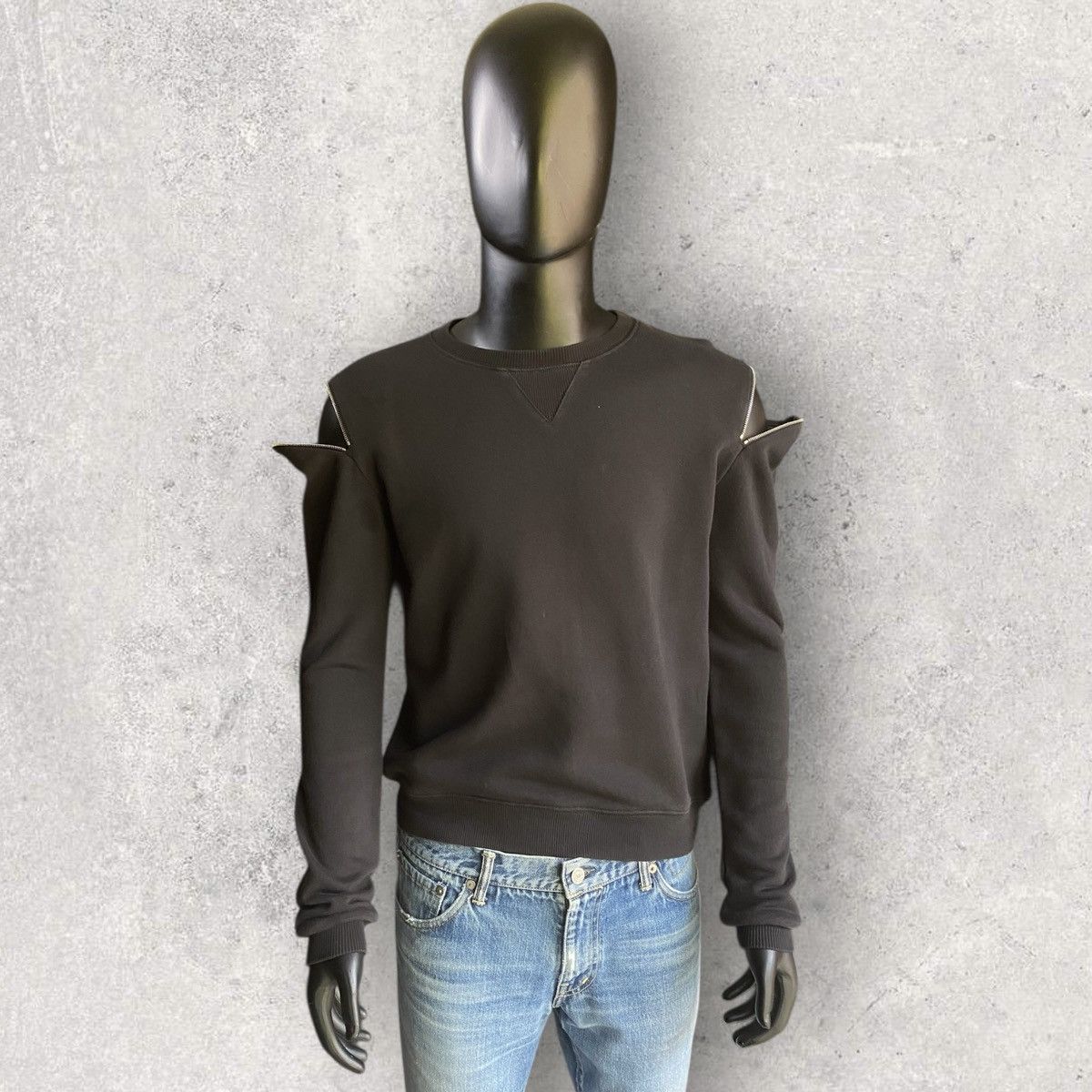 Saint Laurent Paris Fall15 Zip Shoulder Sweater Size US S / EU 44-46 / 1 - 1 Thumbnail