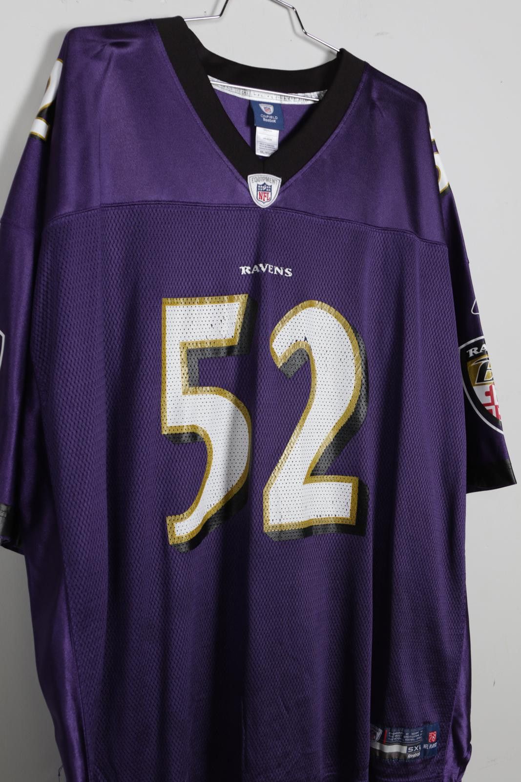 Reebok 2010's Reebok NFL Equipment Ravens Lewis #52 Football Jersey Size ONE SIZE - 3 Thumbnail
