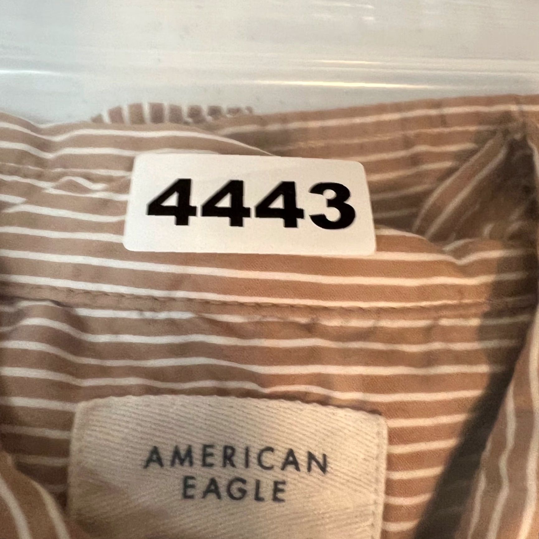 American Eagle Outfitters American Eagle Shirt Womens Size Small Striped Button-Down Brown Long Sleeve Size S / US 4 / IT 40 - 7 Thumbnail