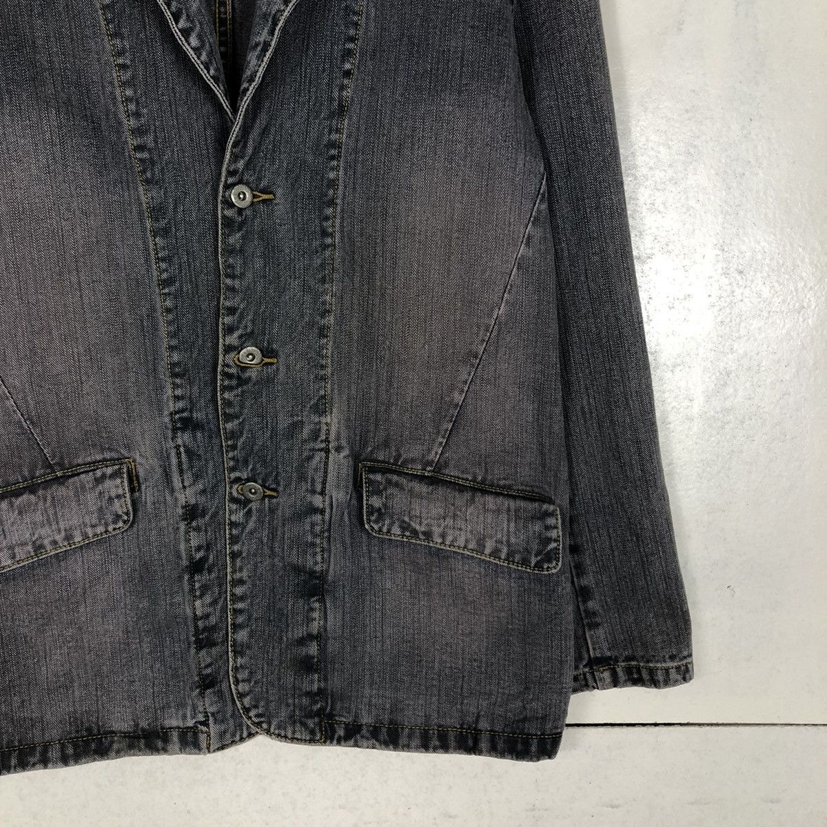Japanese Brand 📌VINTAGE CHORE WORK DENIM JACKET JAPAN ISSEY MIYAKE Size US L / EU 52-54 / 3 - 7 Thumbnail