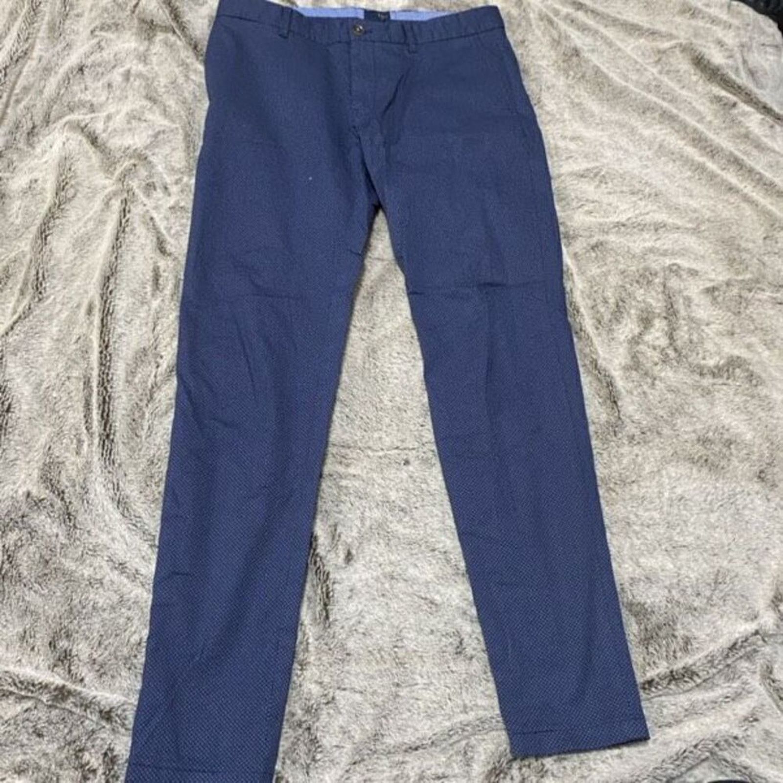 Other Lufian slim fit blue pants trousers | Sz 34 SEE MEASUREMENTS Size US 34 / EU 50 - 3 Thumbnail