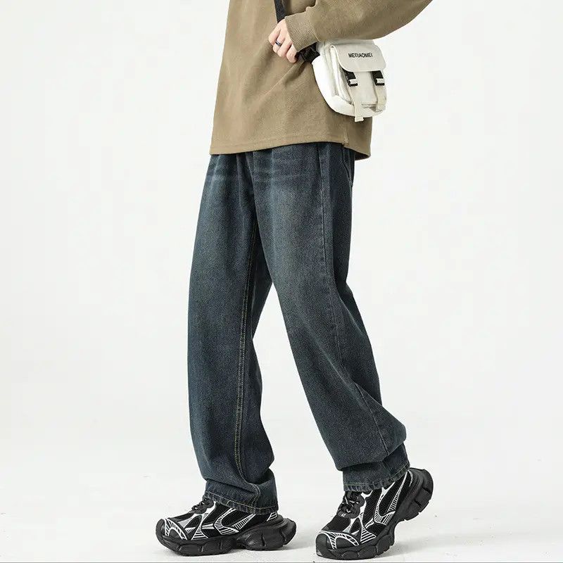 Japanese Brand Casual loose straight leg wide leg jeans Size US 30 / EU 46 - 6 Thumbnail