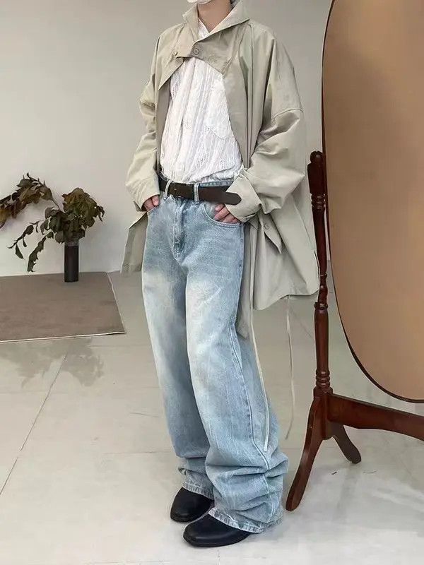 Japanese Brand Honoka x Juri Vintage washed street Y2K baggy jeans Size US 34 / EU 50 - 4 Thumbnail