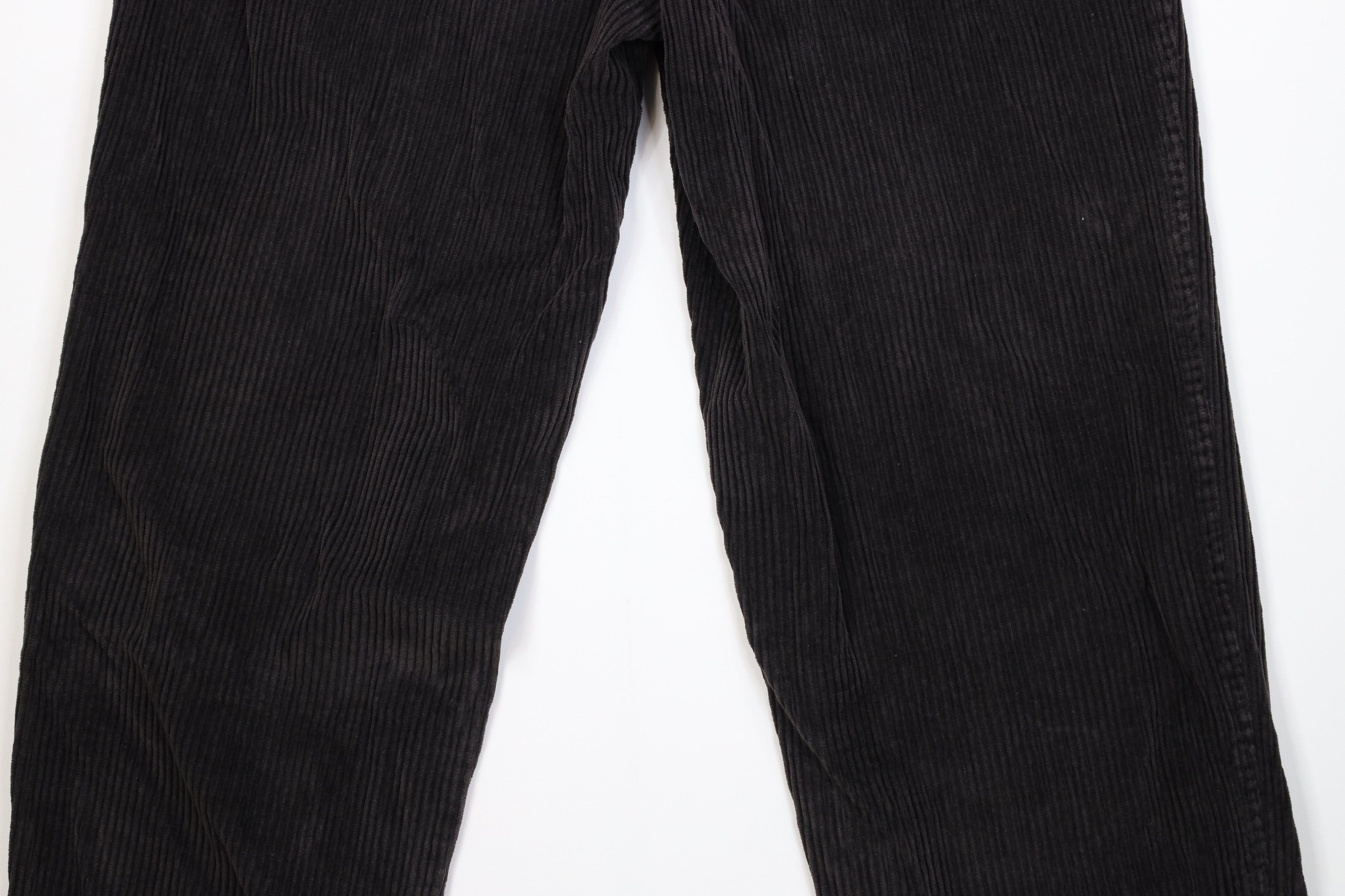 Vintage Vintage 90s Streetwear Wide Leg Corduroy Chino Pants Black Size US 34 / EU 50 - 12 Thumbnail