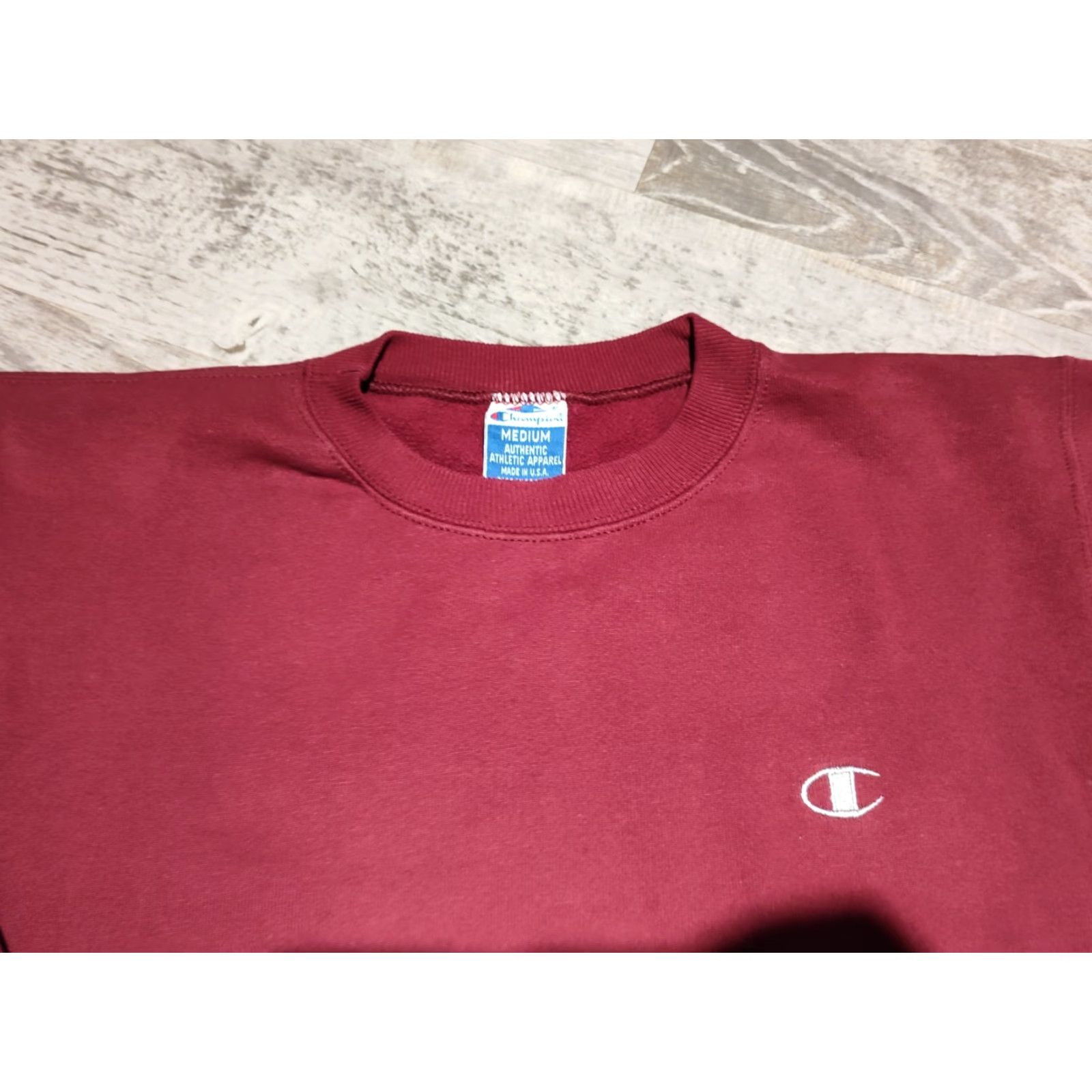 Champion Vintage 90s Champion Maroon Crewneck Sweatshirt Size M Made In USA EUC Solid Size US M / EU 48-50 / 2 - 6 Thumbnail