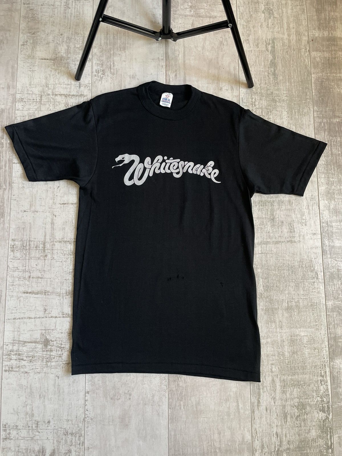 Band Tees Vintage Whitesnake 80’s Rock Band T-Shirt RARE Size US L / EU 52-54 / 3 - 1 Thumbnail