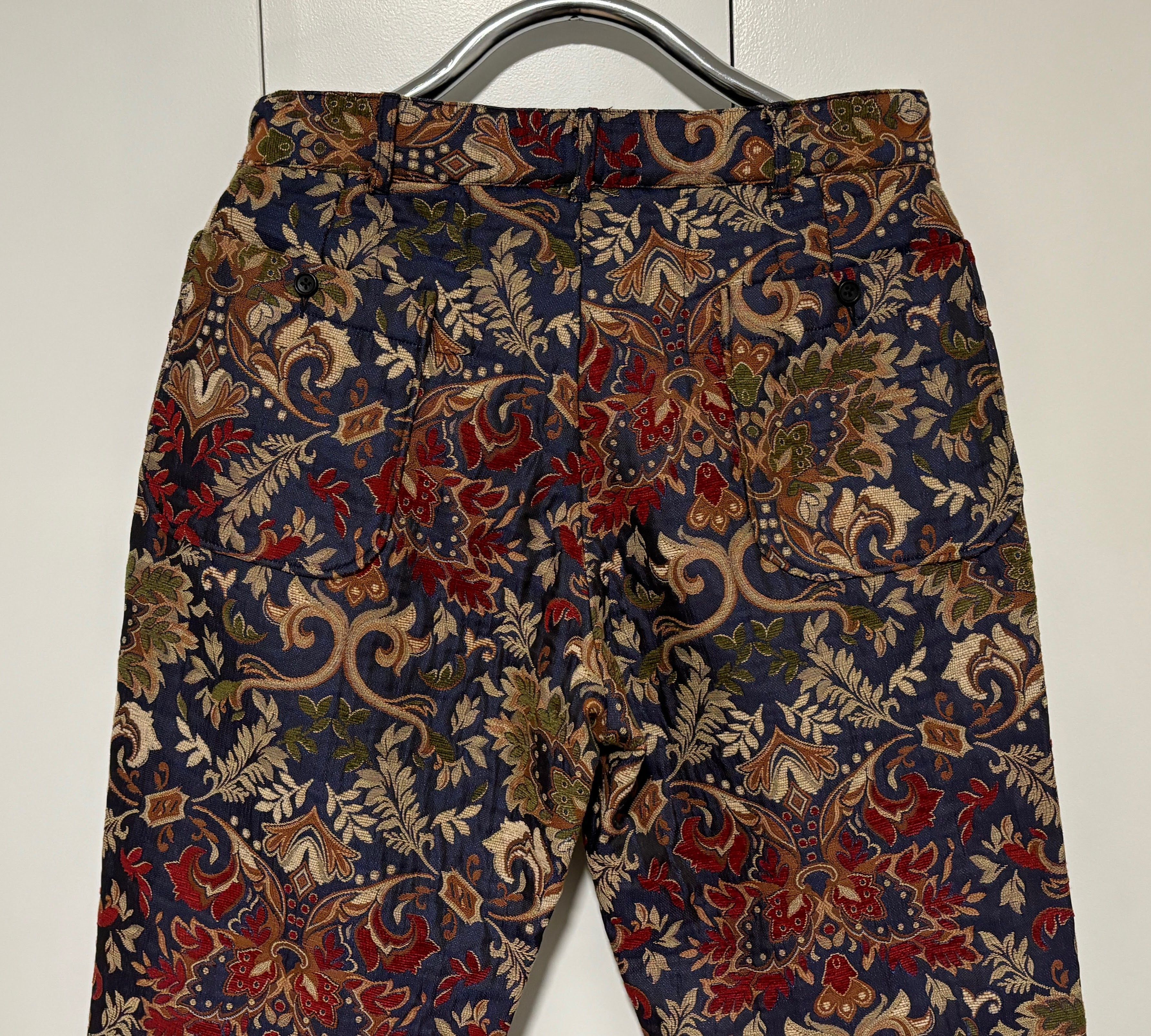Engineered Garments RARE Floral Jacquard Carlyle Pants Medium 32-34 mi USA Size US 33 - 5 Thumbnail