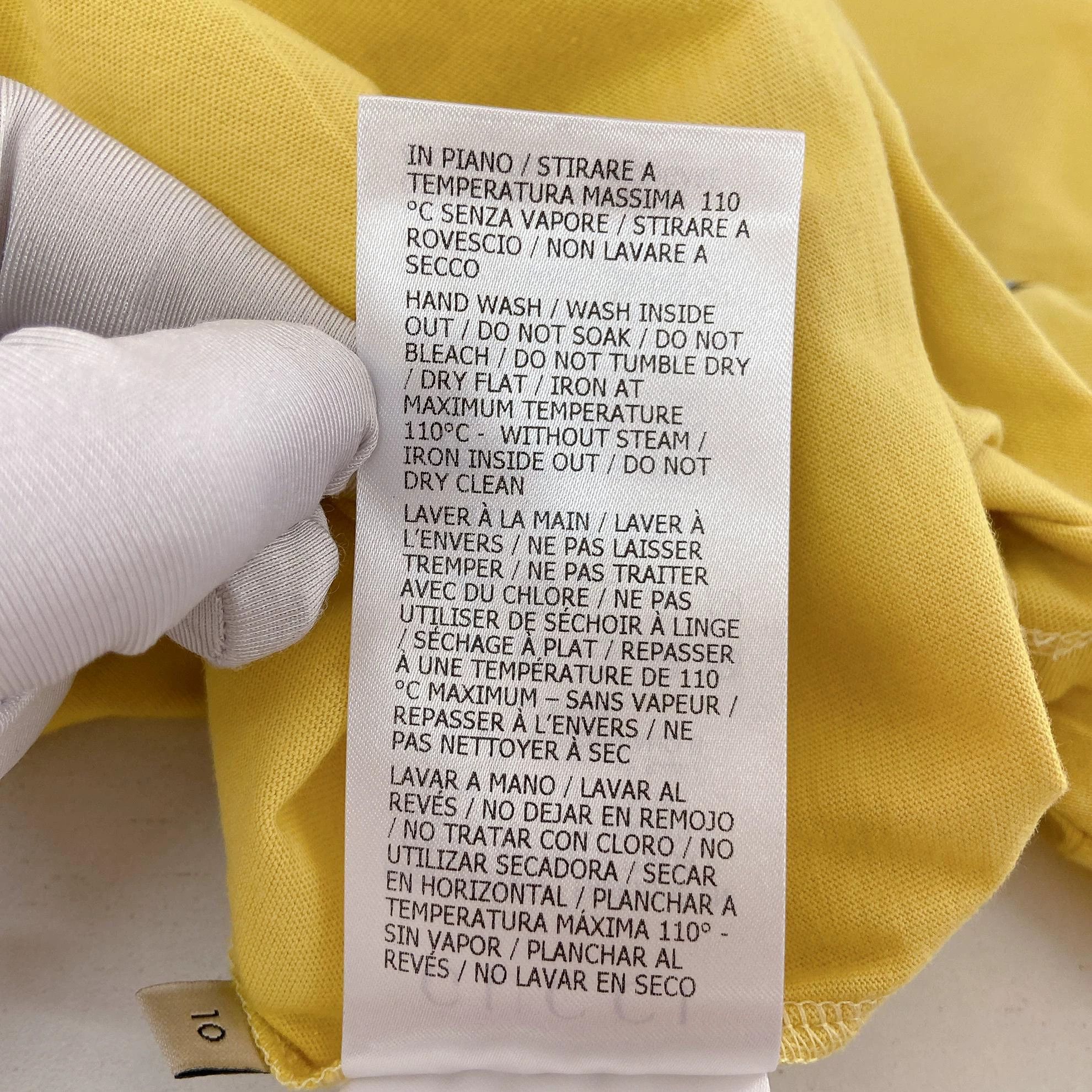 Gucci Gucci Yellow Letter T-Shirt 10Y Size XXS / US 00 / IT 34 - 8 Thumbnail