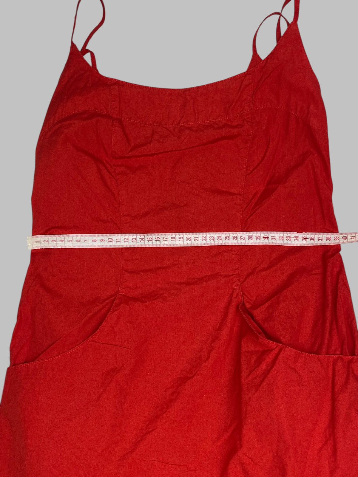 Katharine Hamnett London Vintage 1980s Katharine Hamnett Hot Red Bustier Dress Size M / US 6-8 / IT 42-44 - 15 Thumbnail