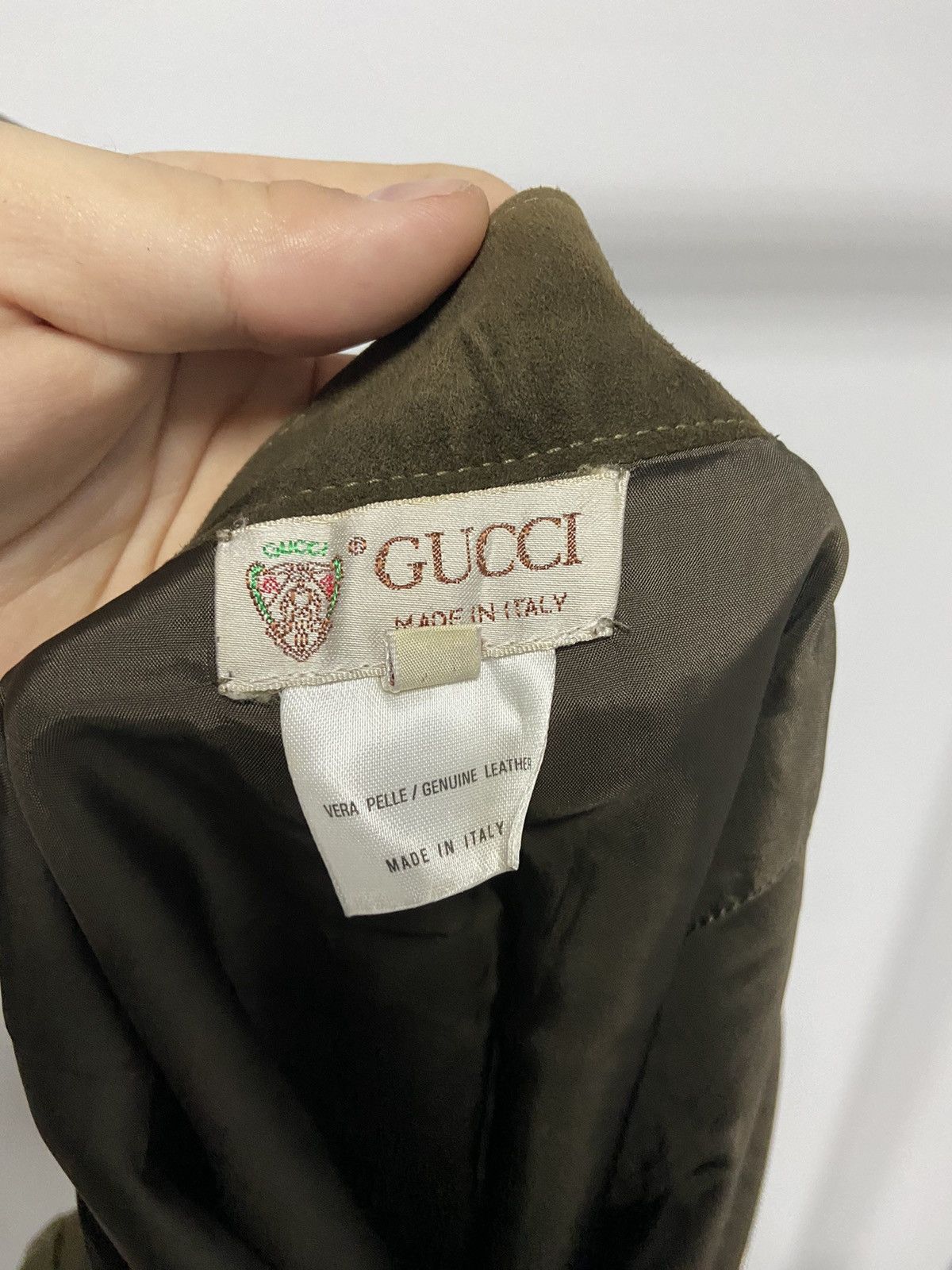 Gucci × Vintage Gucci Vintage leather Skirt Womans Luxury Size 28" / US 6 / IT 42 - 3 Thumbnail