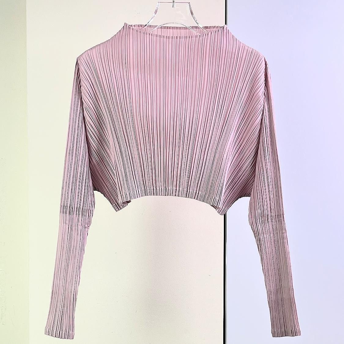 Pleats Please Issey Miyake PLEATS PLEASE ISSEY MIYAKE Purple Pleated Long Sleeve Size 3 Size M / US 6-8 / IT 42-44 - 1 Thumbnail