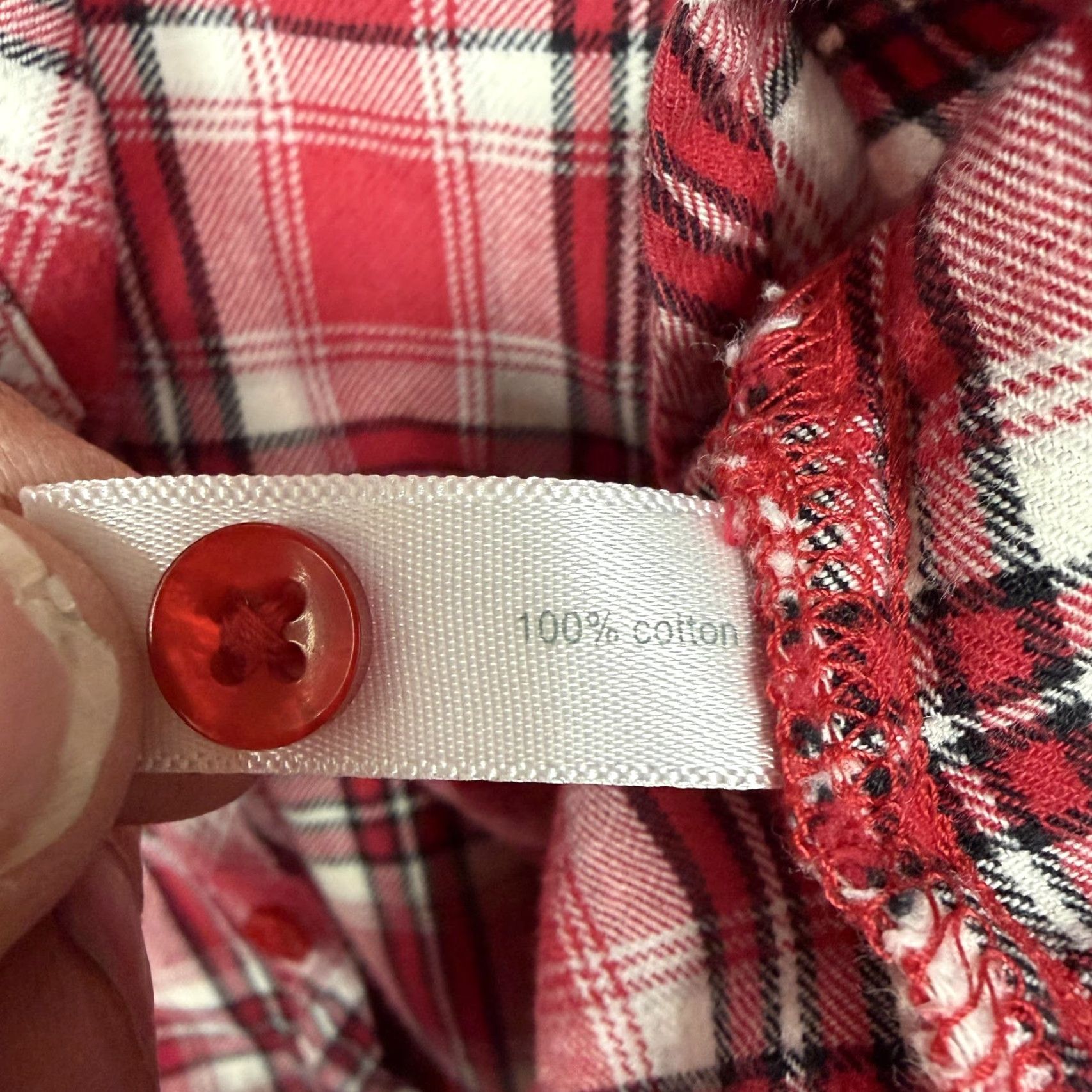 Vintage VINTAGE Fashion Bug Blouse Womens L Red Plaid Ruffle V-Neck Boho Cabincore 90s Size L / US 10 / IT 46 - 6 Thumbnail