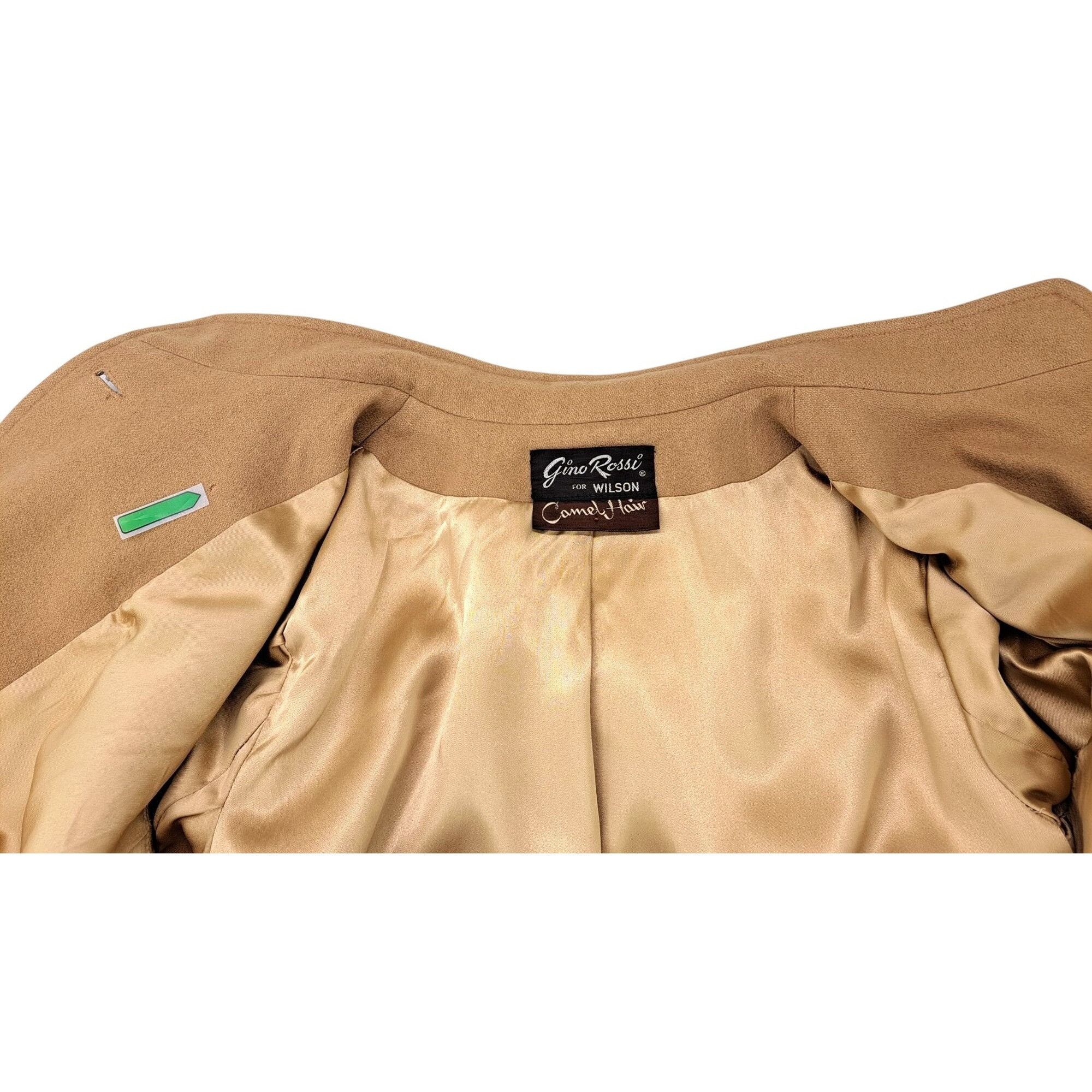 Wilson Vintage Gino Rossi For Wilson Camel Hair Coat Women Size 12 Size XL / US 12-14 / IT 48-50 - 12 Thumbnail