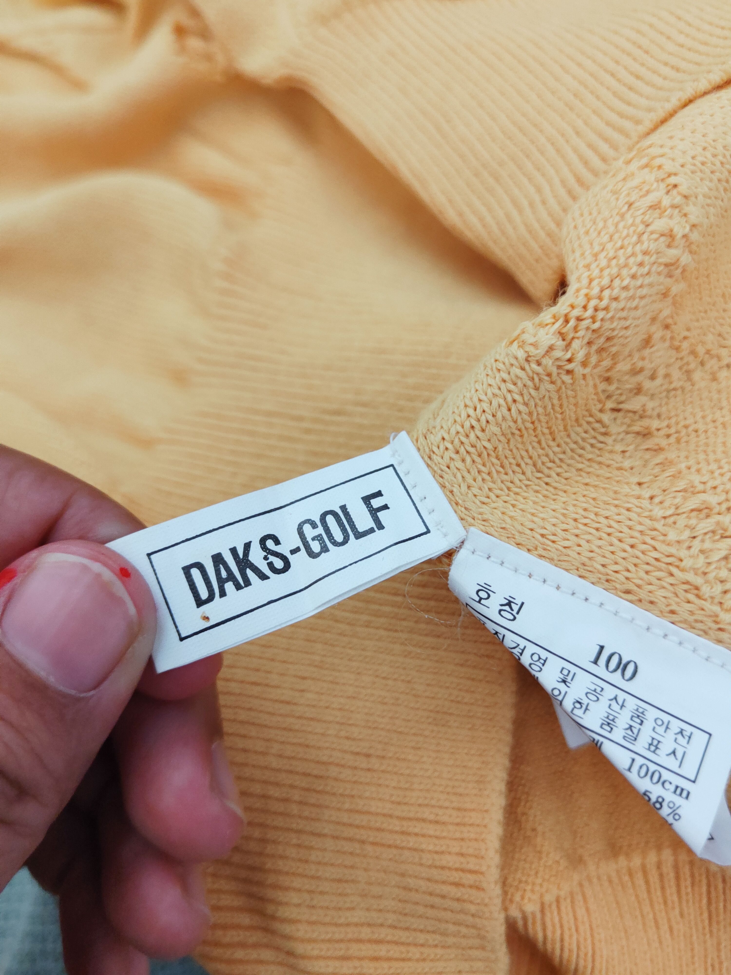 DAKS Daks London Yellow Golf Knitwear Sweatshirts #W128 Size US M / EU 48-50 / 2 - 12 Thumbnail