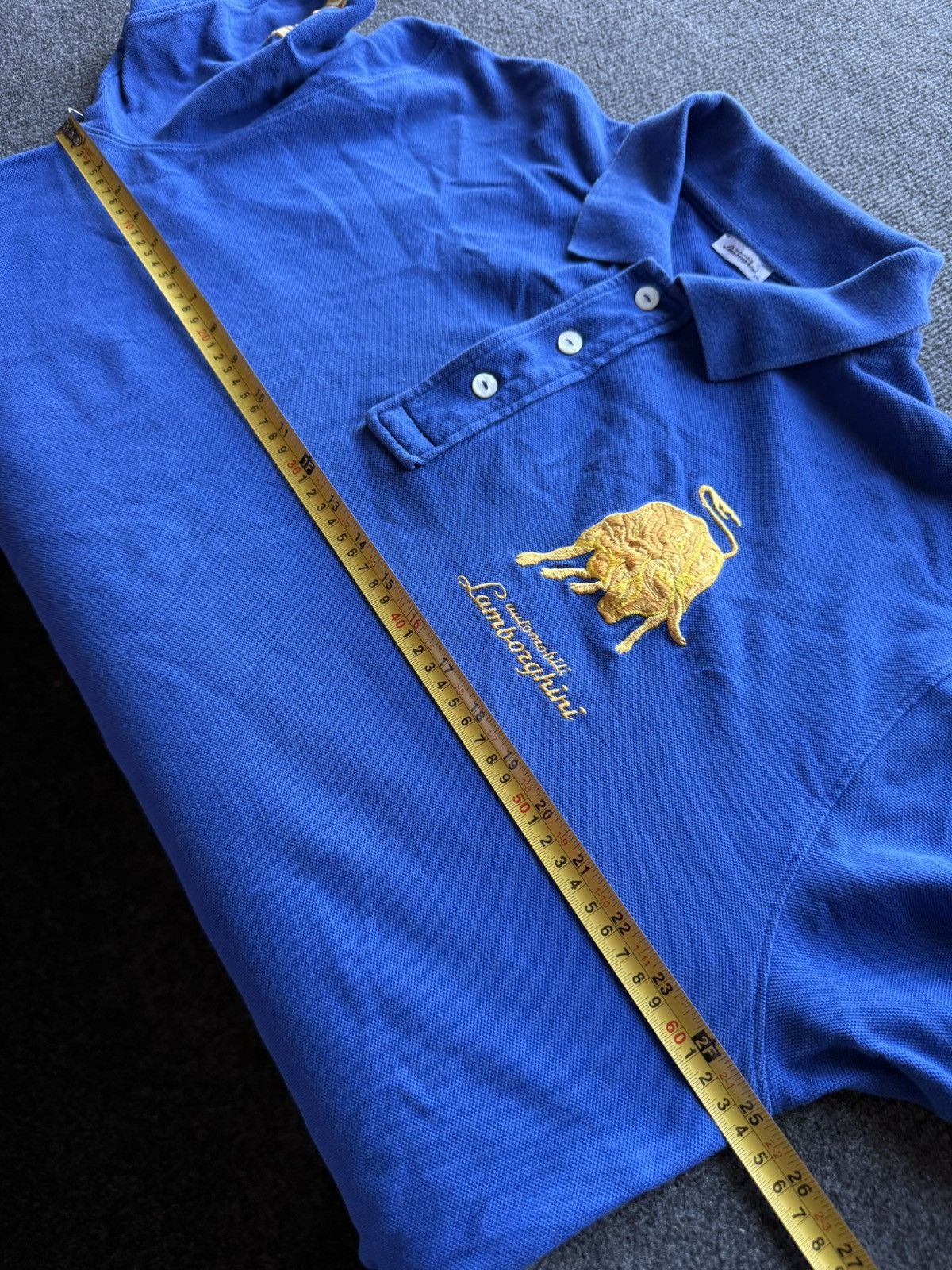 Lamborghini Luxury Automobili Lamborghini Bull Logo Polo Shirt Blue XXL Size US XXL / EU 58 / 5 - 19 Thumbnail