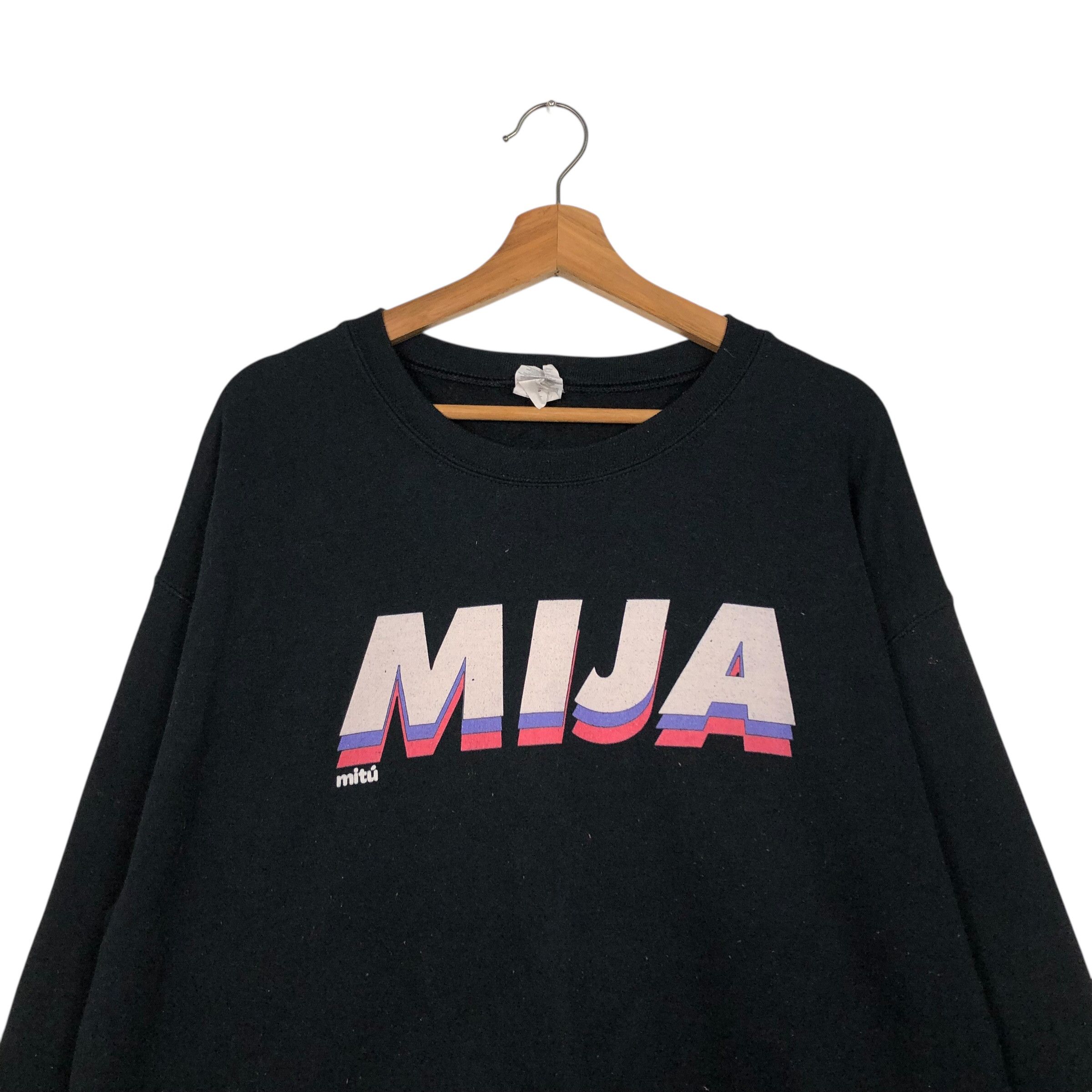 Japanese Brand 📌Vintage Sweatshirt Mija Big Logo Spell Out Issey Miyake Size US L / EU 52-54 / 3 - 4 Thumbnail