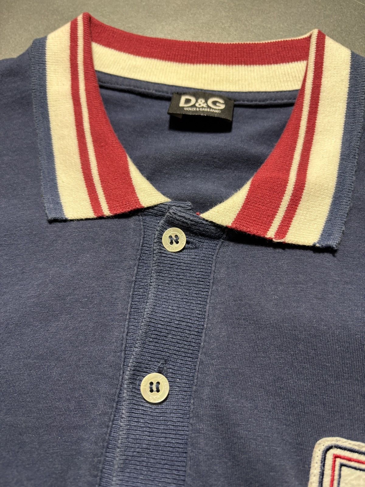 Dolce & Gabbana 2000s Dolce & Gabbana Polo Shirt Drawstring Crop Tennis Y2K Size M / US 6-8 / IT 42-44 - 15 Thumbnail