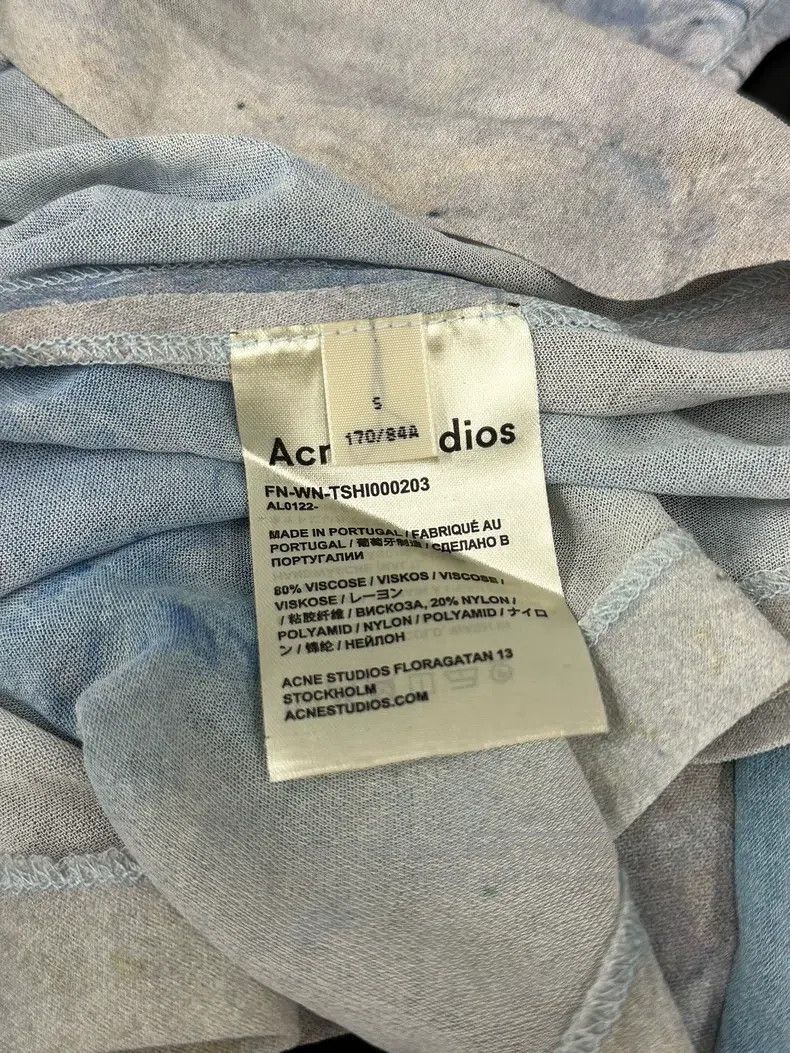 Acne Studios Acne Studios Blue Graduated Texture Long Sleeve Shirt Size S / US 4 / IT 40 - 5 Thumbnail