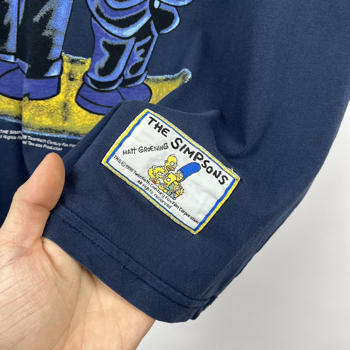 The Simpsons Vintage The Simpsons Men in Black y2k cartoon tee 1998 Size US L / EU 52-54 / 3 - 7 Thumbnail