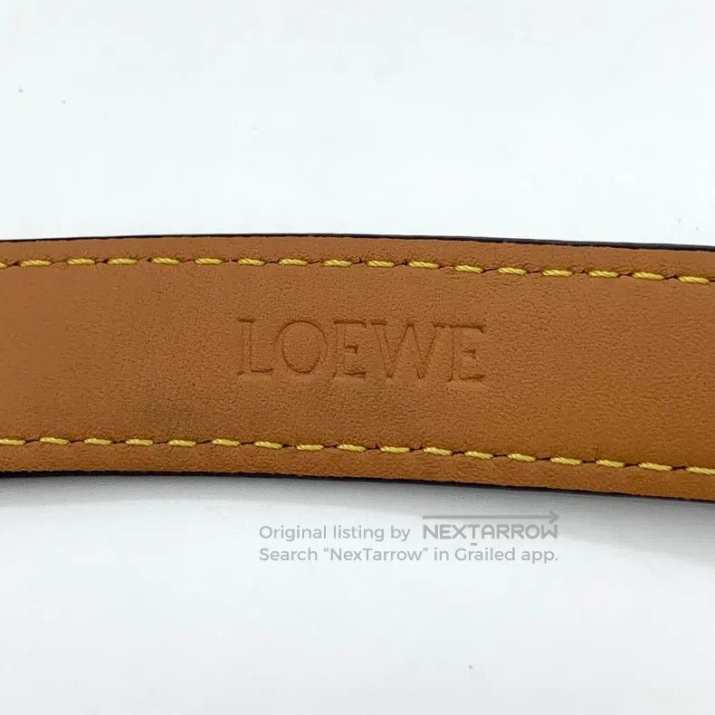 Loewe Loewe size 90 Black logo metal smooth buckle leather belt Size ONE SIZE - 7 Thumbnail