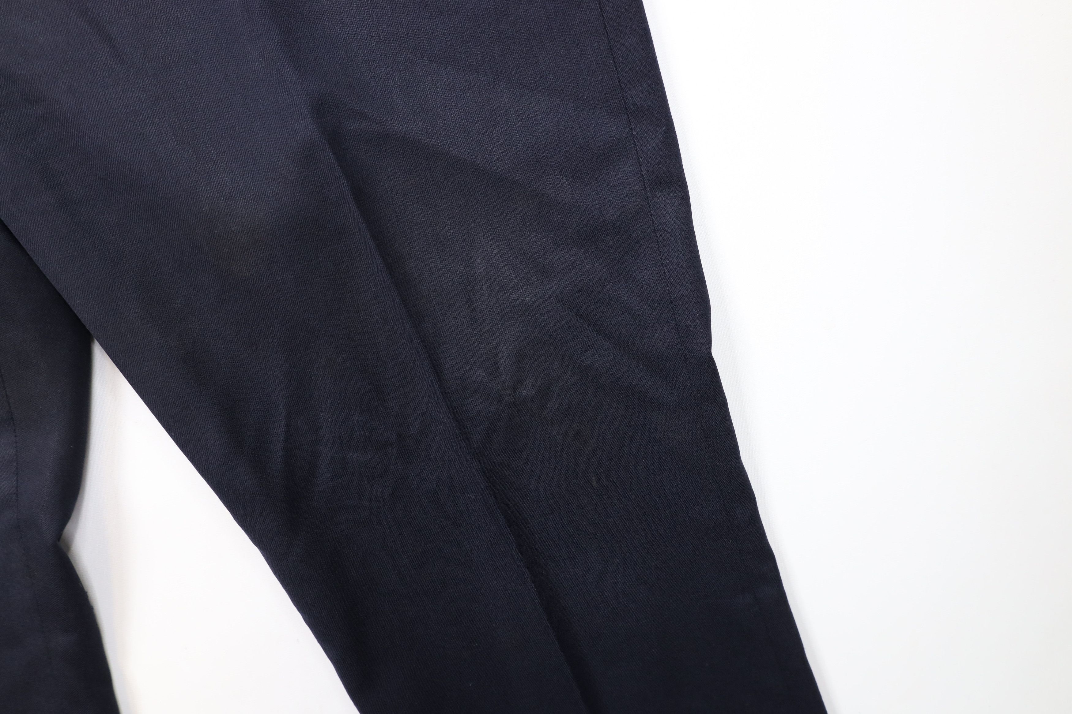 Vintage Vintage 70s Streetwear Wool Wide Leg Chino Pants Blue USA Size US 38 / EU 54 - 5 Thumbnail