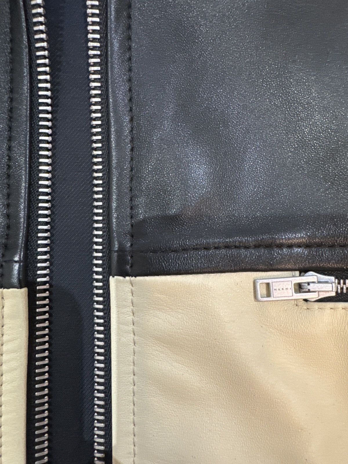 Marni Marni Leather Jacket Size US L / EU 52-54 / 3 - 3 Thumbnail