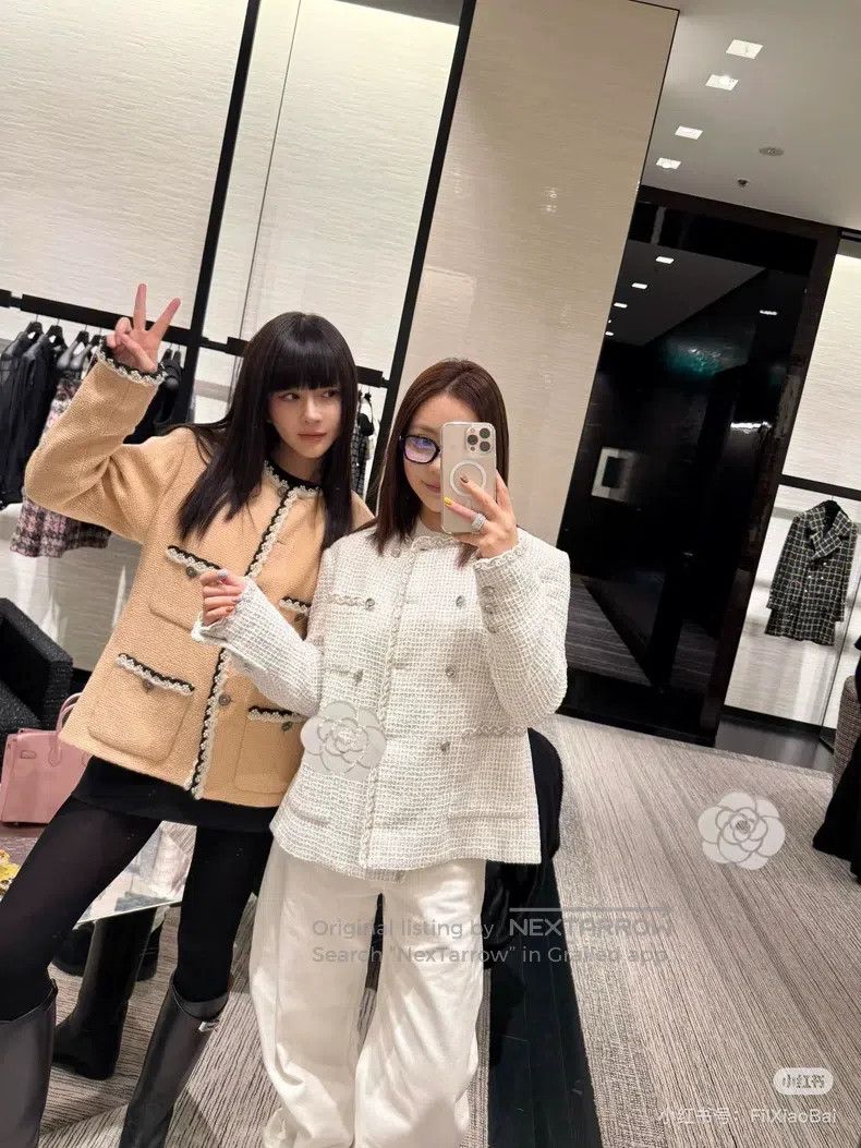 Chanel Chanel 25C white rolled tweed four-pocket double-breasted Size XS / US 0-2 / IT 36-38 - 8 Thumbnail