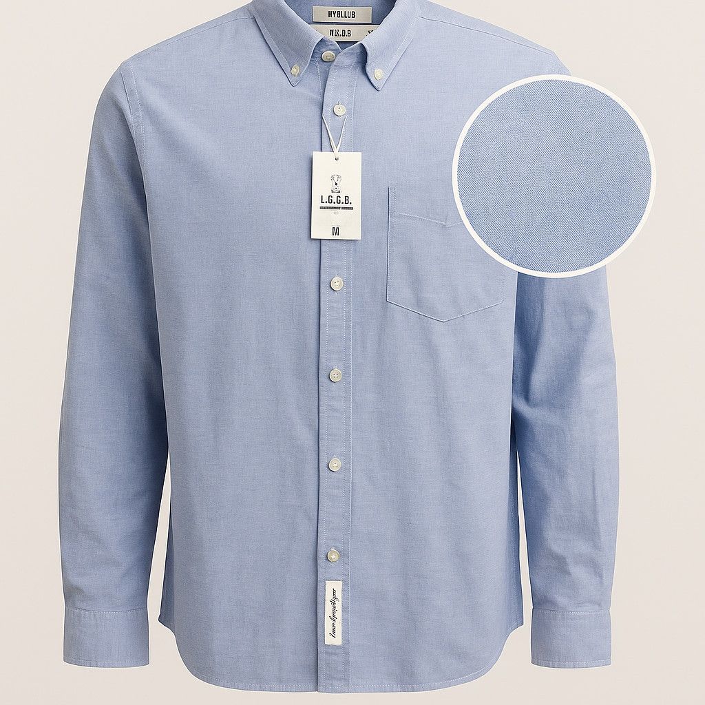 L.O.G.G. Classic Blue Oxford -New with Tags Modeled by the Owner Size US M / EU 48-50 / 2 - 2 Thumbnail