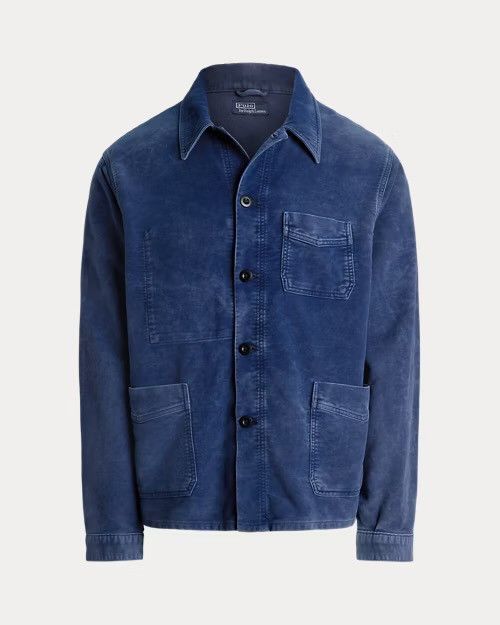 Polo Ralph Lauren Polo Ralph Lauren Moleskin Utility Jacket Melazzo (Blue) XL Size US XL / EU 56 / 4 - 1 Thumbnail