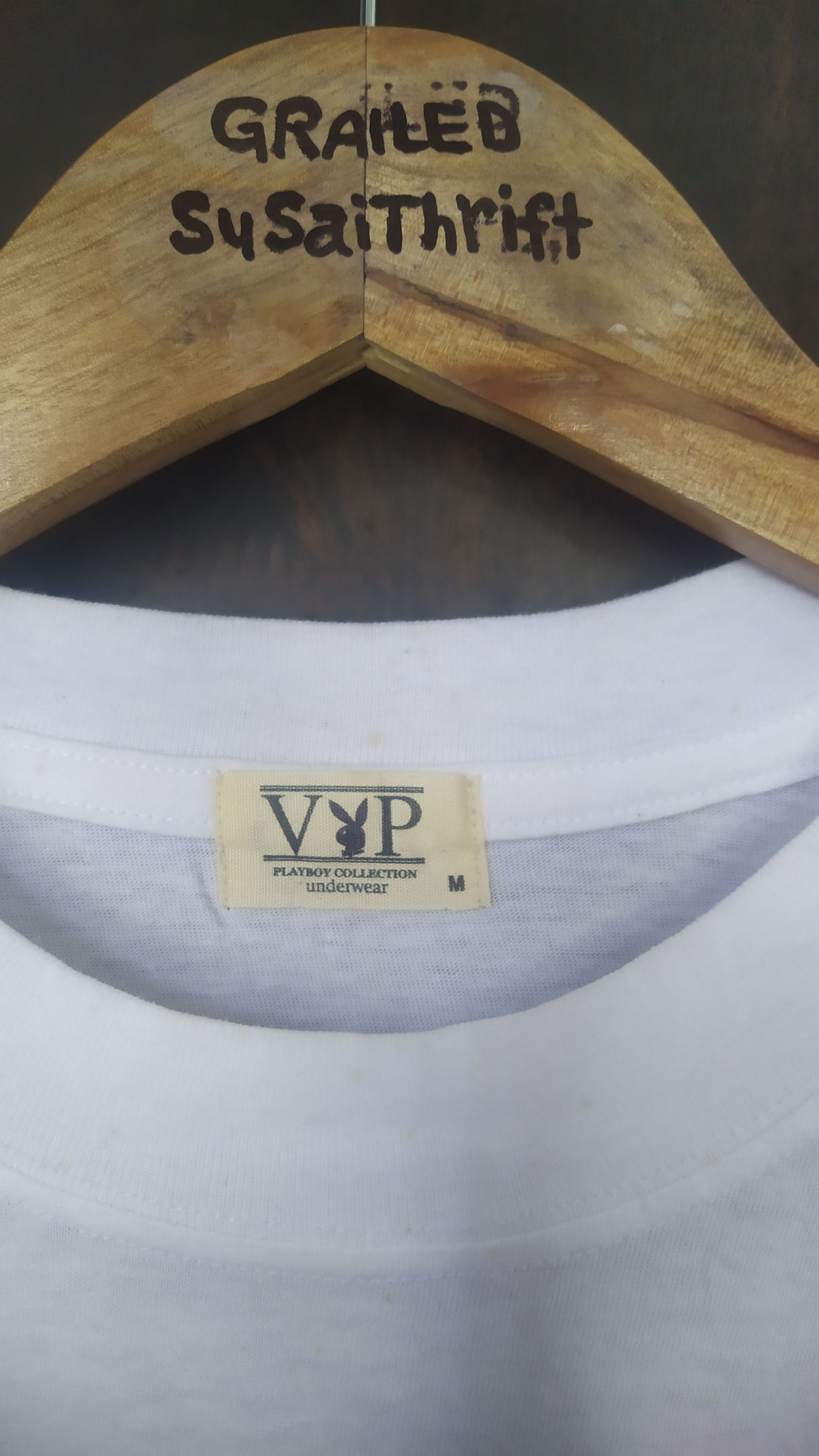 Playboy Playboy Collection VIP Undershirt Crewneck Tee White Size US M / EU 48-50 / 2 - 3 Thumbnail