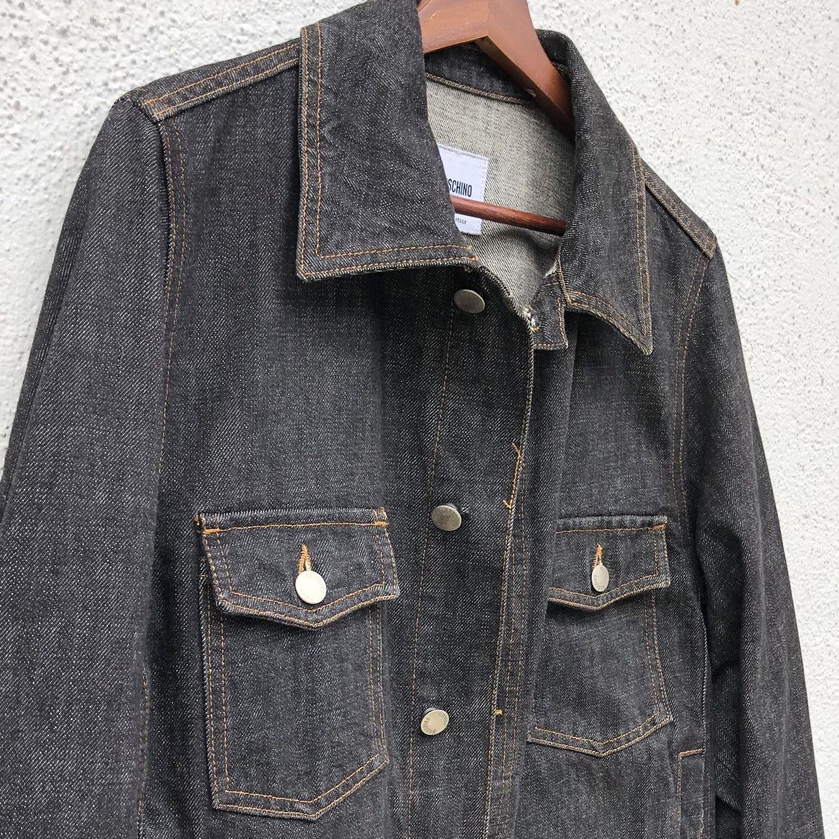 Moschino Moschino Peace Sign Metal Studs Denim Jacket Size US M / EU 48-50 / 2 - 7 Thumbnail