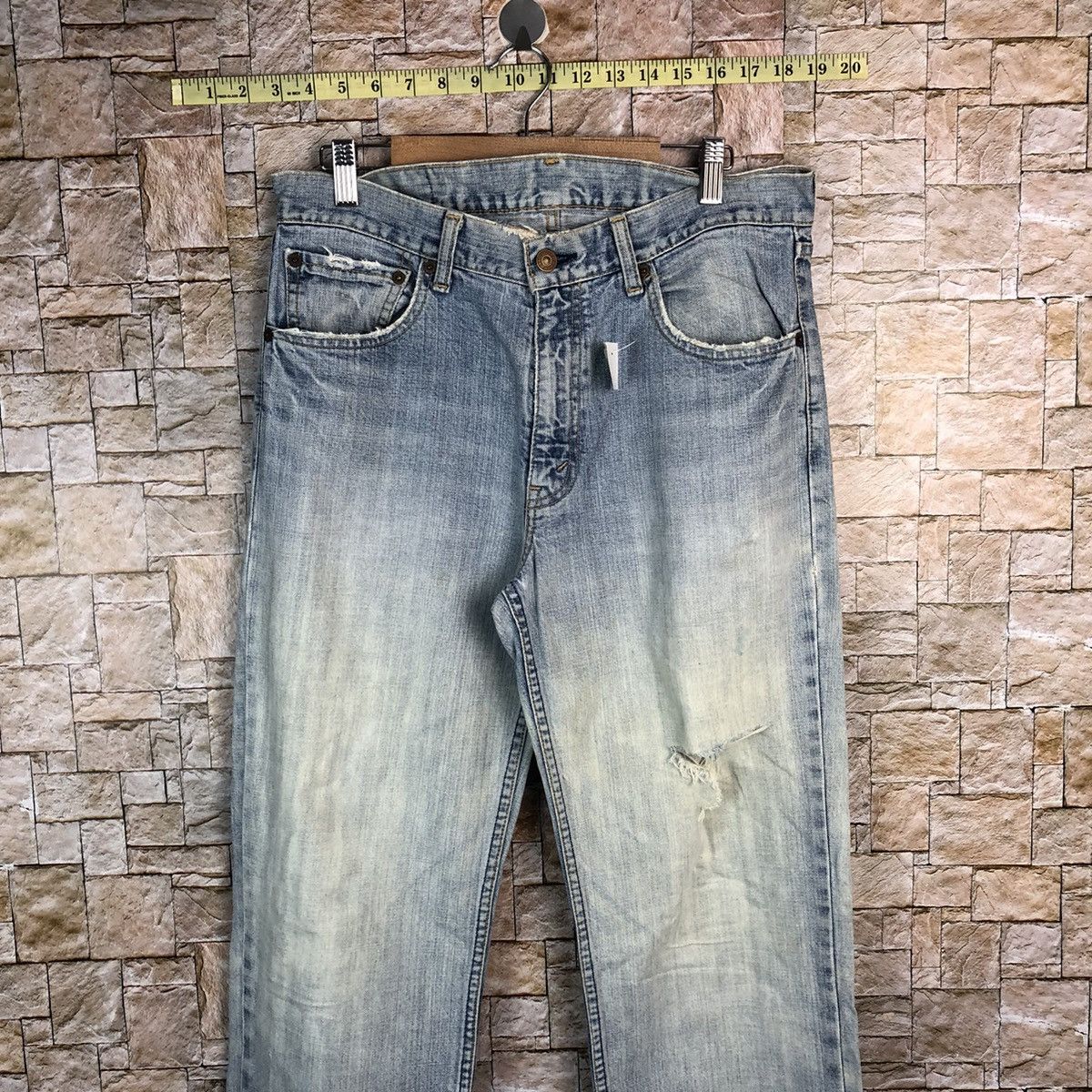 Levi's Levis vintage ripped Blue Denim Pants #A607 Size US 33 - 2 Thumbnail
