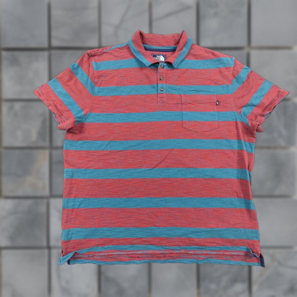 The North Face The North Face Polo Shirt Men XL Red Short Sleeve Pocket Collared Adult FLAW Size US XL / EU 56 / 4 - 1 Thumbnail