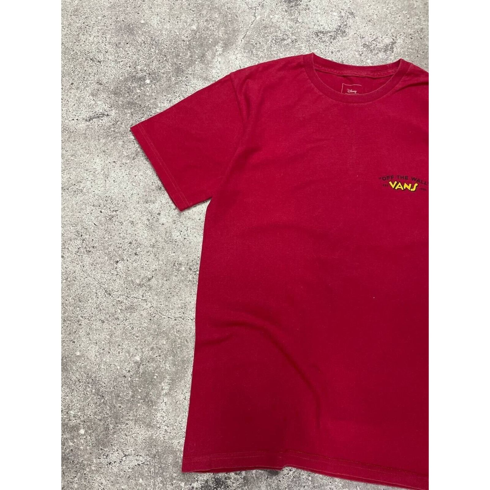 Disney × Vans Vans x Disney Mickey Mouse Red T-Shirt Small Classic Fit Size S / US 4 / IT 40 - 5 Thumbnail