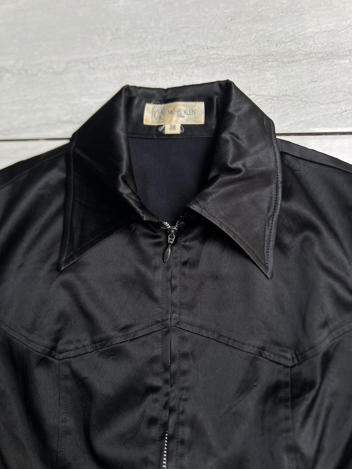 Michel Klein MICHEL KLEIN Black Zip Tops Size US XS / EU 42 / 0 - 4 Thumbnail