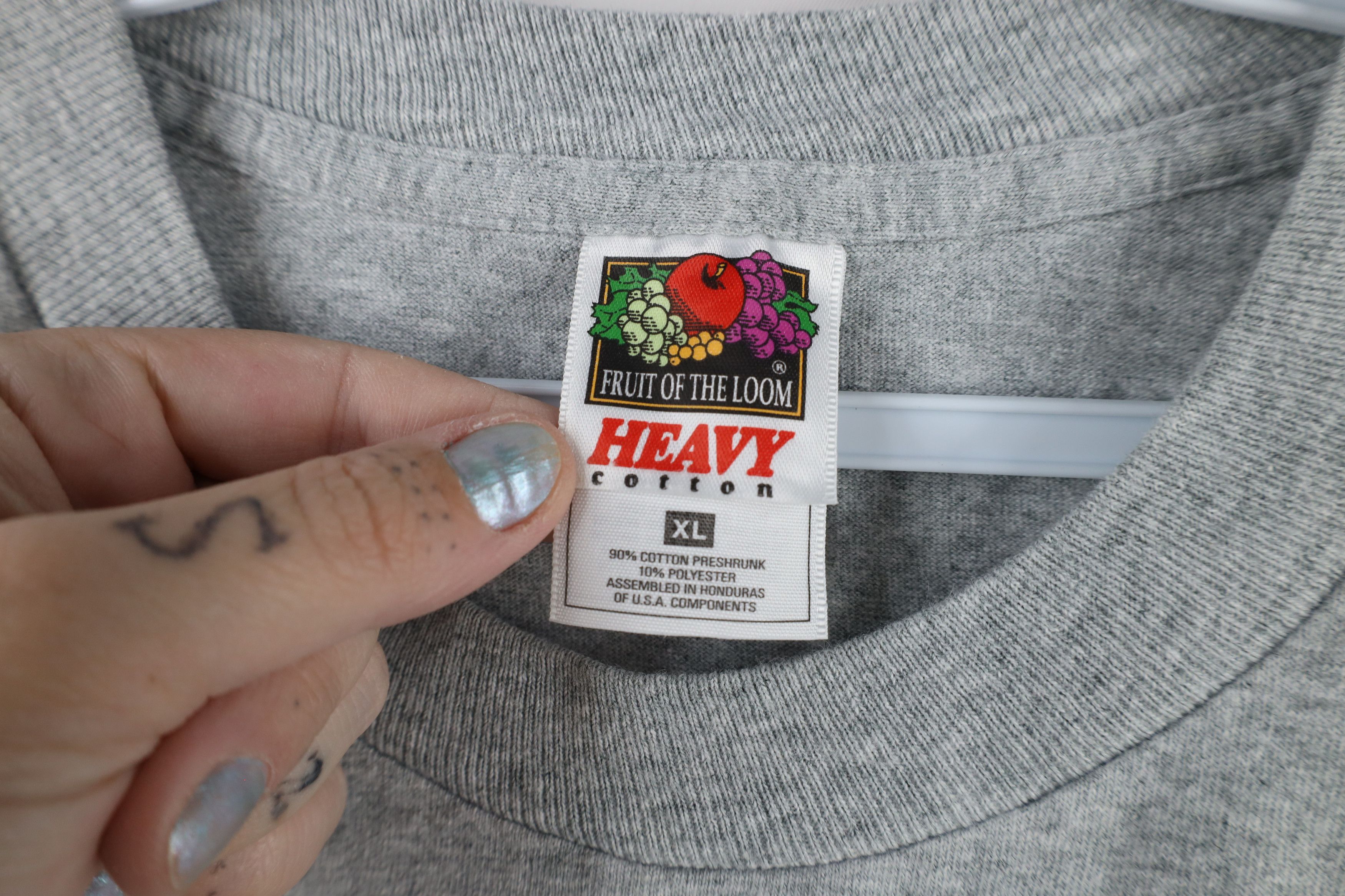 Vintage Vintage 90s Streetwear Out New York T-Shirt Heather Gray Size US XL / EU 56 / 4 - 7 Thumbnail