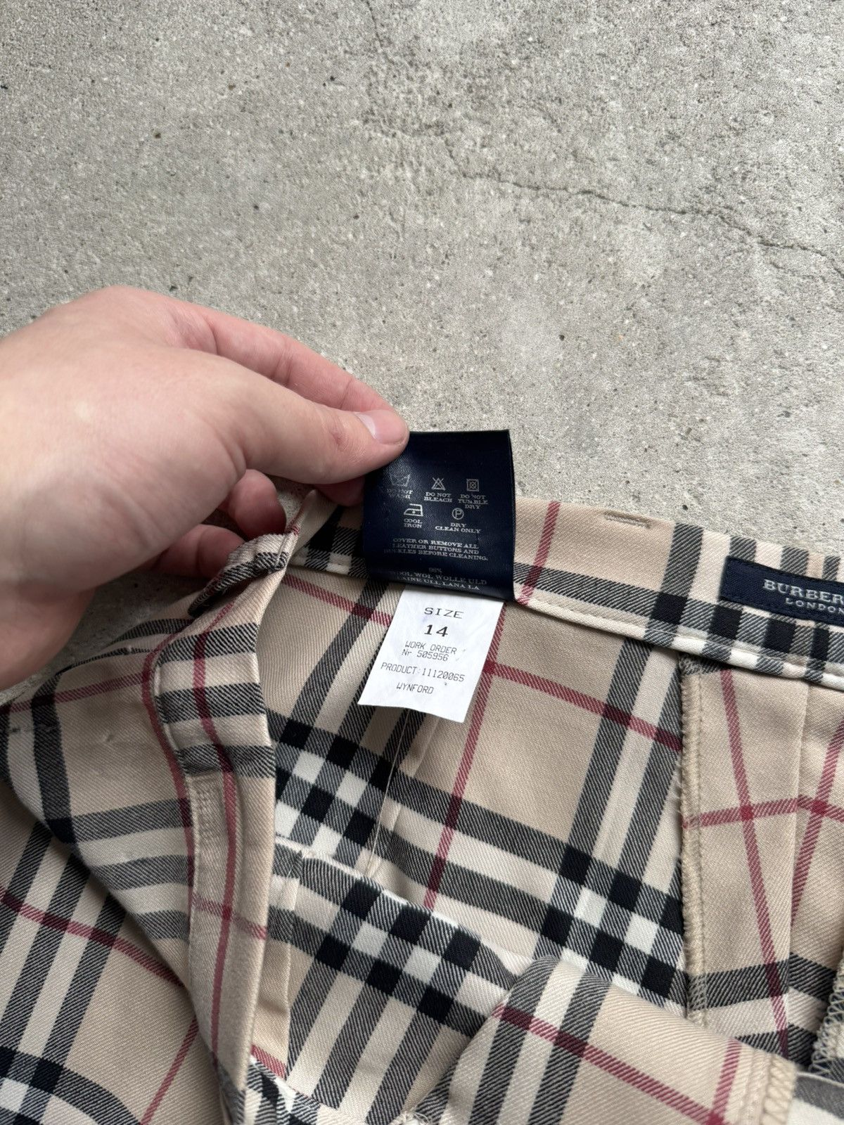 Burberry Vintage Burberry Pants Plaid Nova Check Wool Size US 34 / EU 50 - 8 Thumbnail