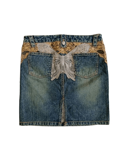 Japanese Brand Lei Firenze Mini Skirts Denim Japanese Brand Size 30" / US 8 / IT 44 - 2 Thumbnail