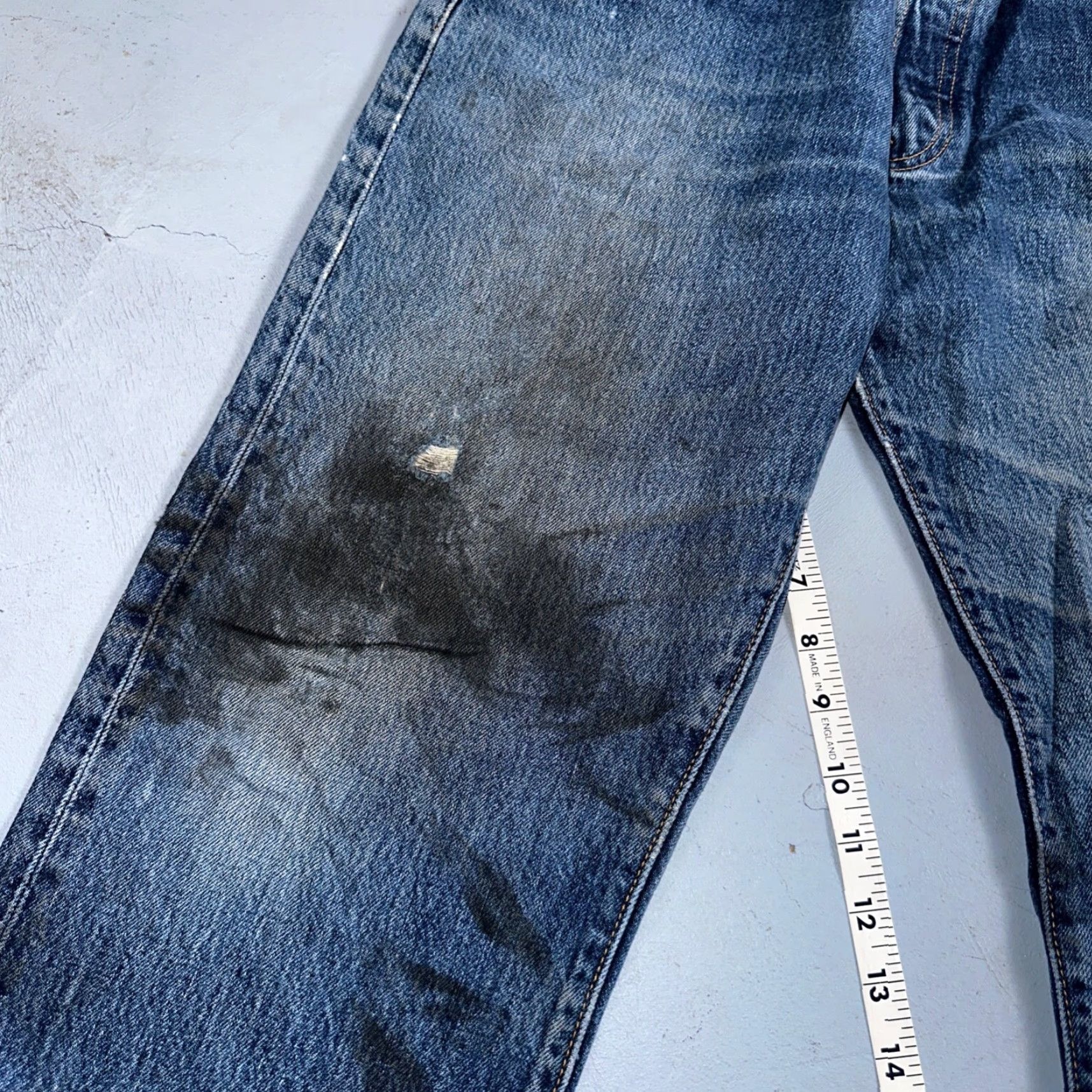 Levi's Levi's 501 Jeans Vintage 90s Straight Men 34x30 Blue Cotton Denim Medium Rise Regular Inseam 30 34x30 90s Theme Mens Size US 34 / EU 50 - 6 Thumbnail