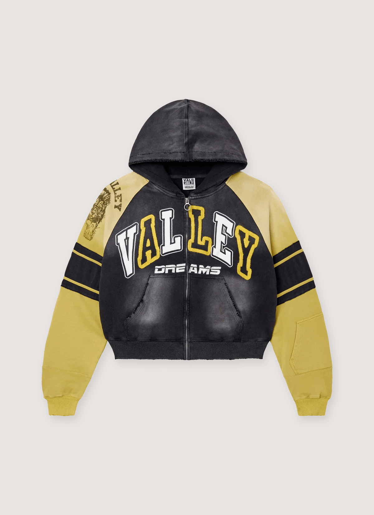 Vale Forever Lethal Zip Up Sweatshirt Yellow Black Size US XL / EU 56 / 4 - 1 Thumbnail