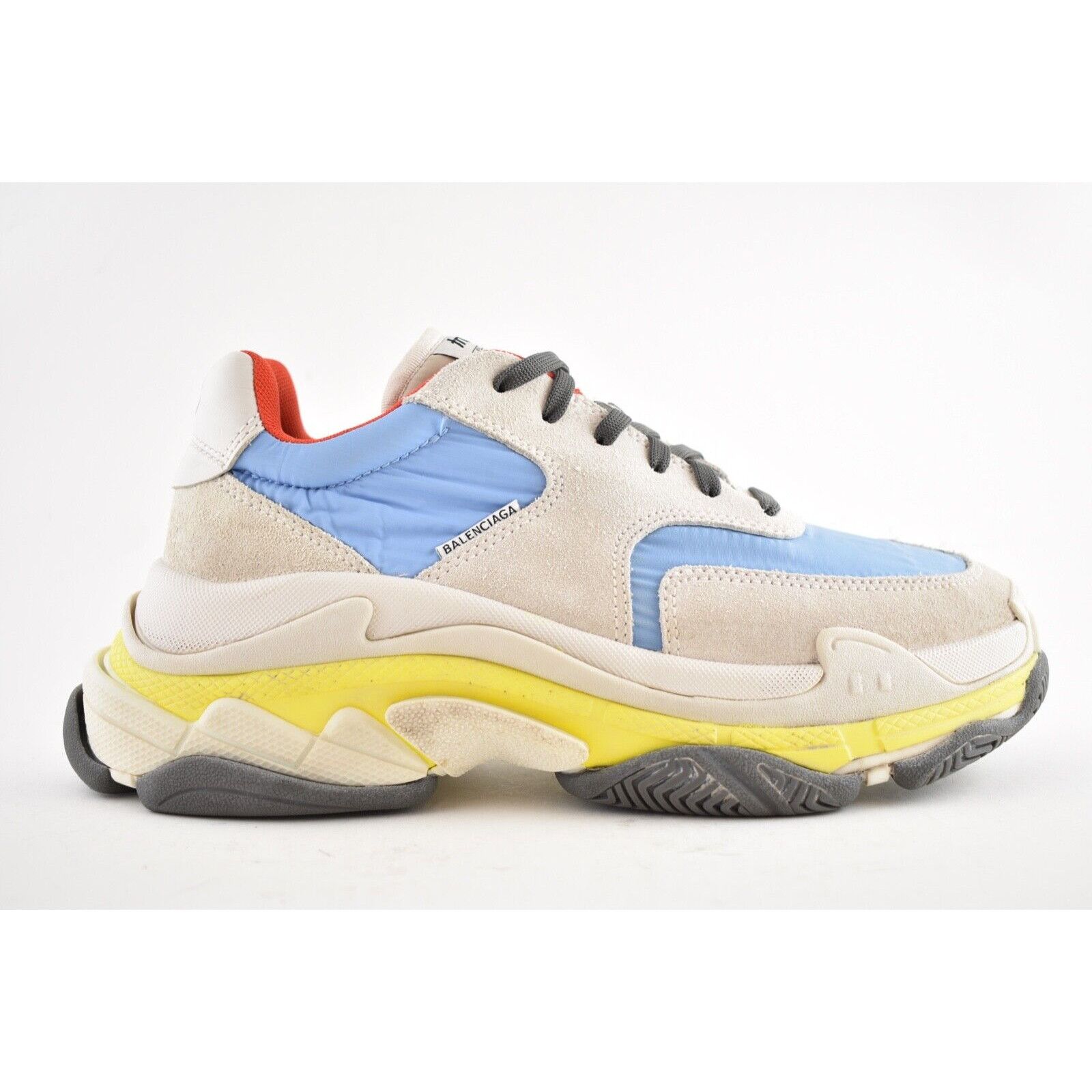 Balenciaga Triple S V2 Suede Nylon Speed Flat Trainer Sneaker 39 Size US 9 / IT 39 - 3 Thumbnail