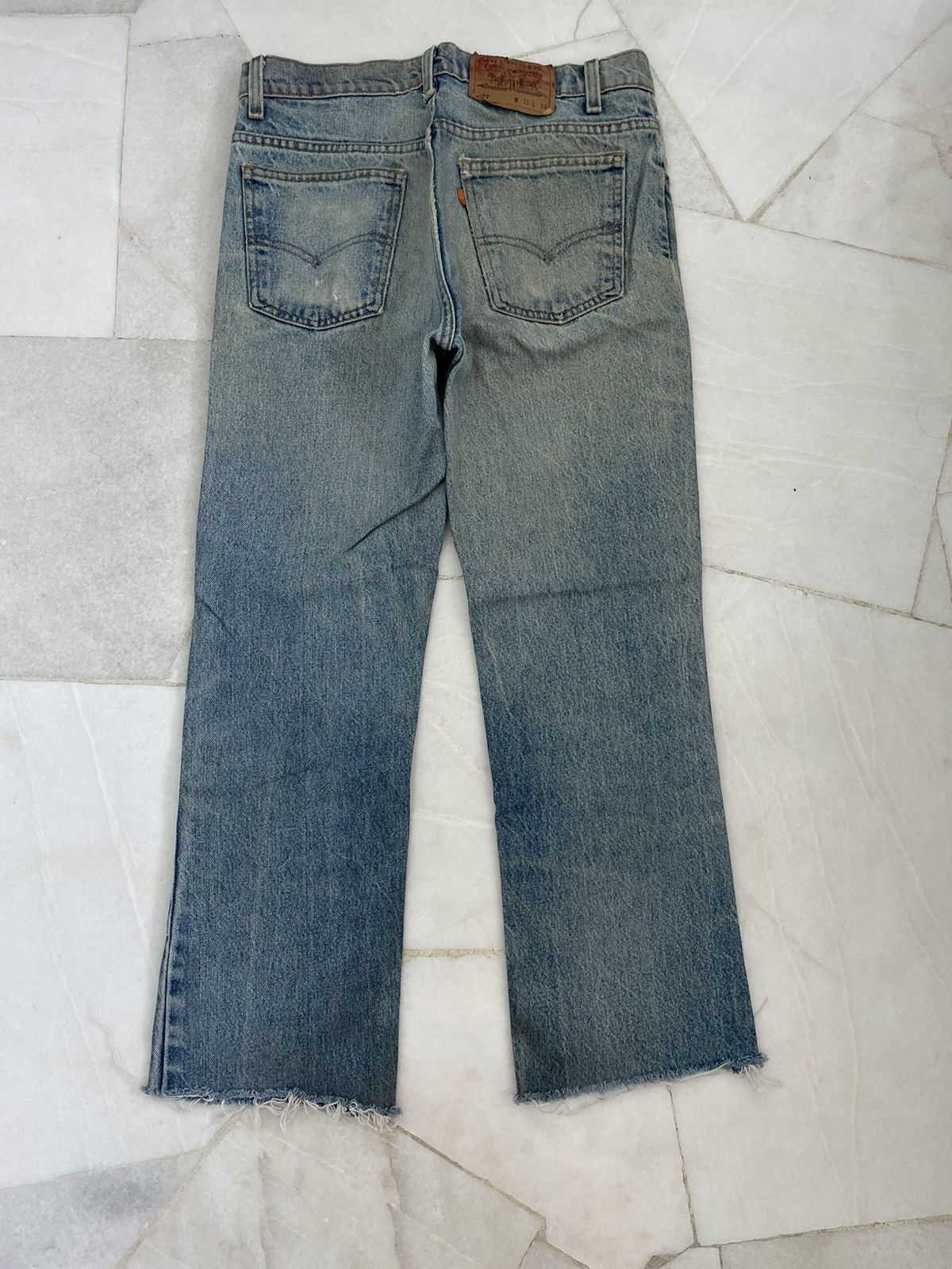 Levi's × Vintage Vintage Levis 517 Single R Distressed Jeans Size US 31 - 2 Thumbnail