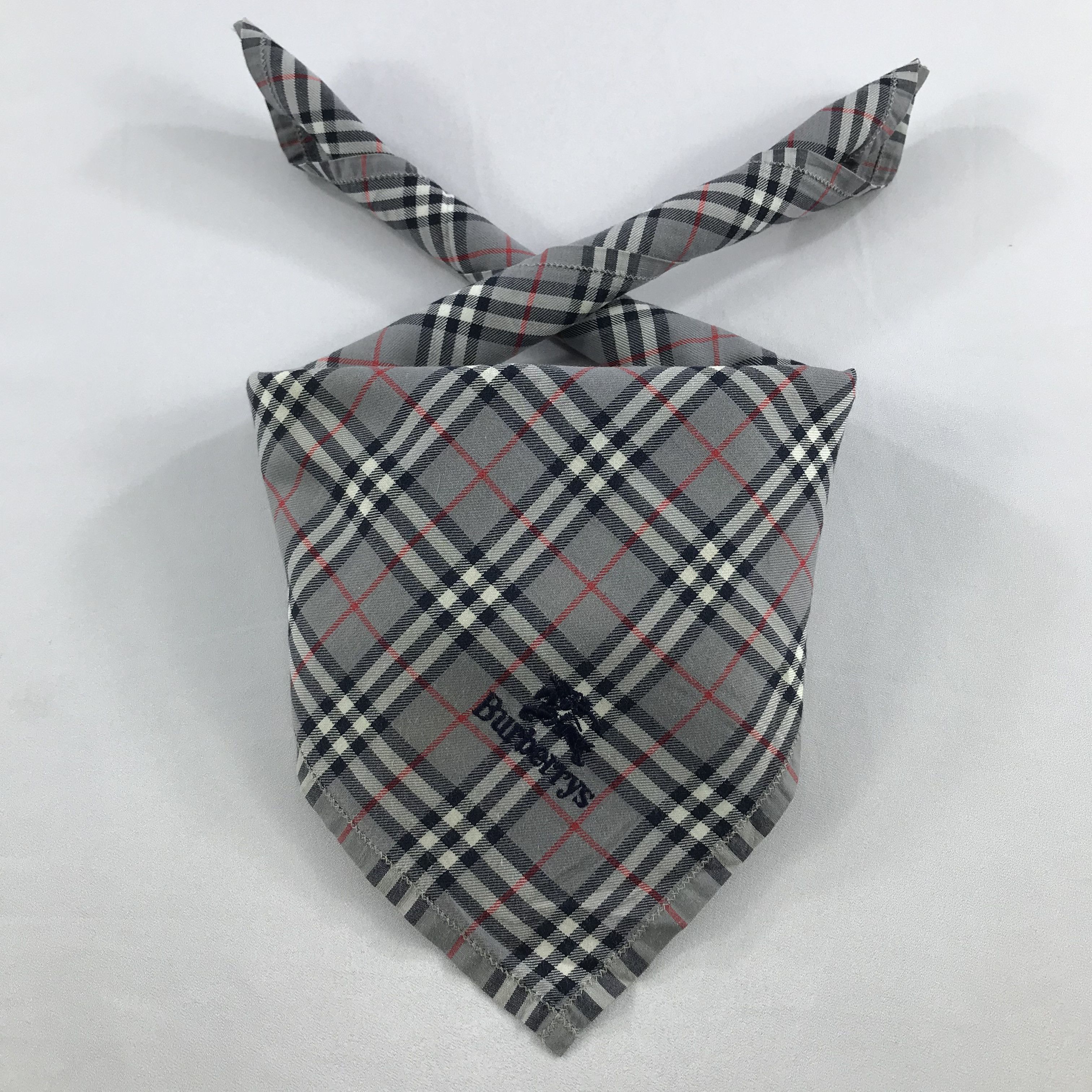 Burberry × Vintage Burberry Bandana / Handkerchief / Neckerchief - S2692 Size ONE SIZE - 3 Thumbnail